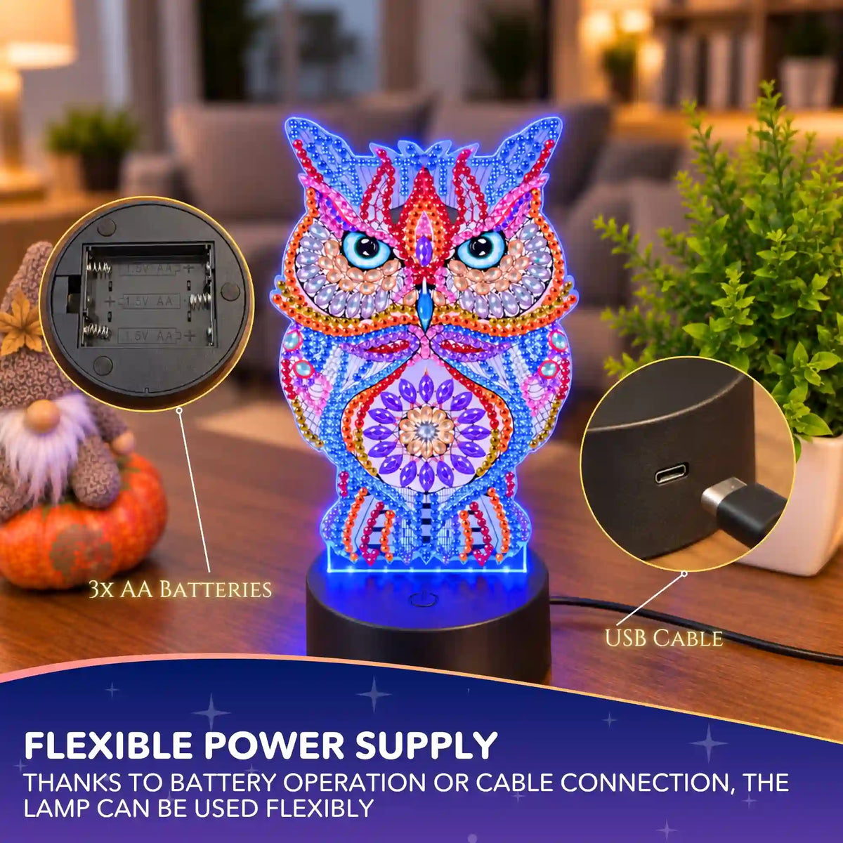 LED Owl Light