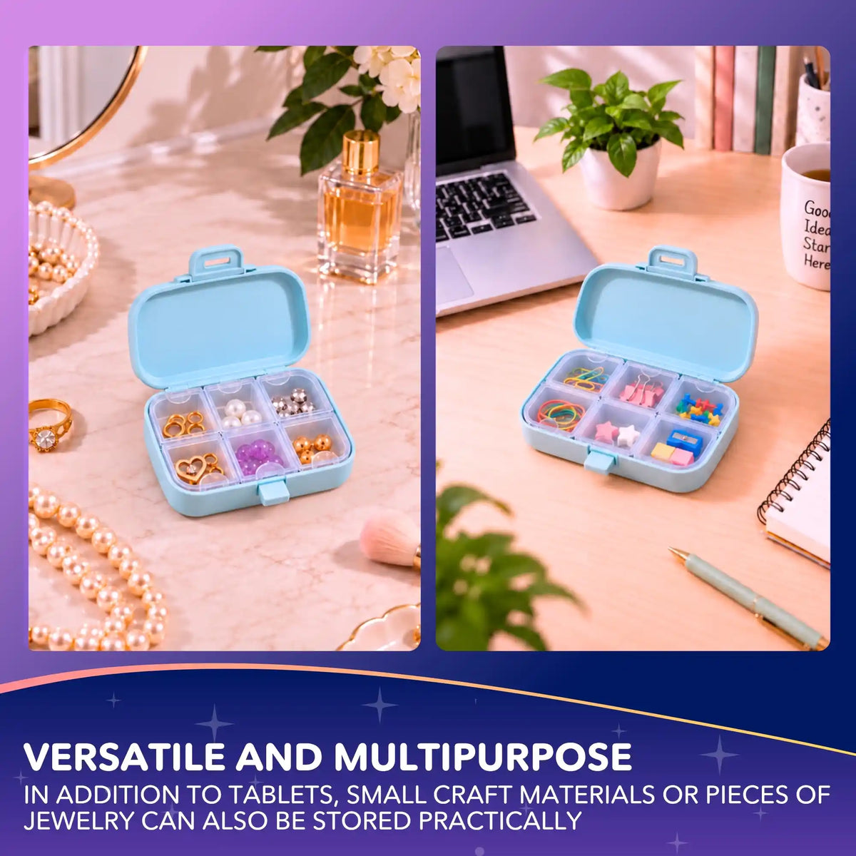 Diamond Painting Pill Boxes (Set of 2)