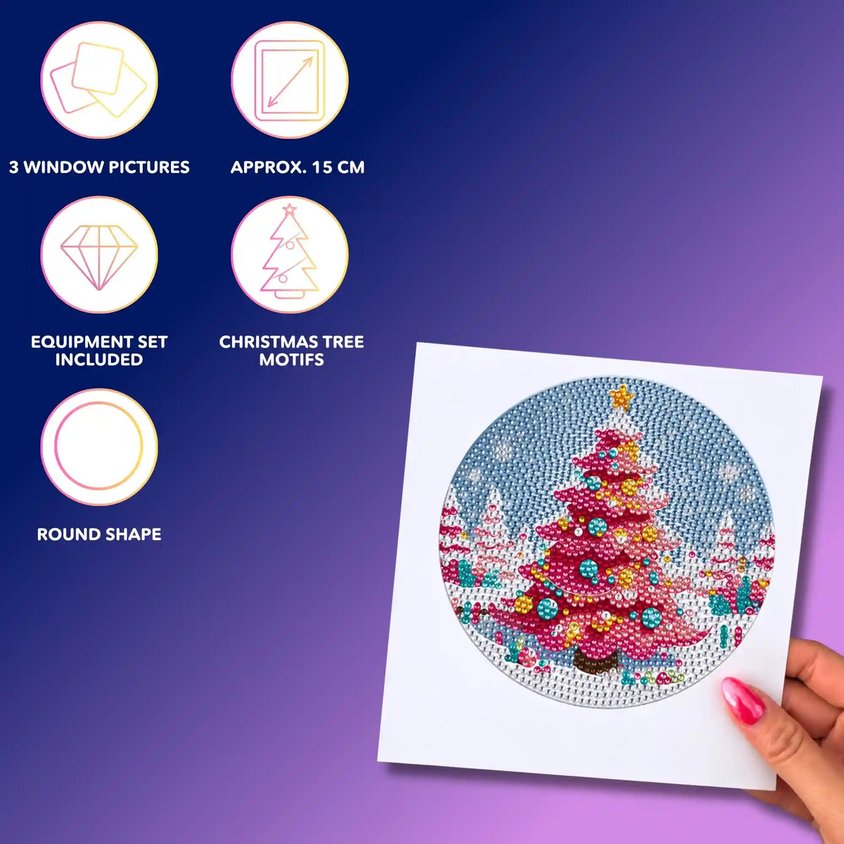 Window Decorations – Large Christmas Trees