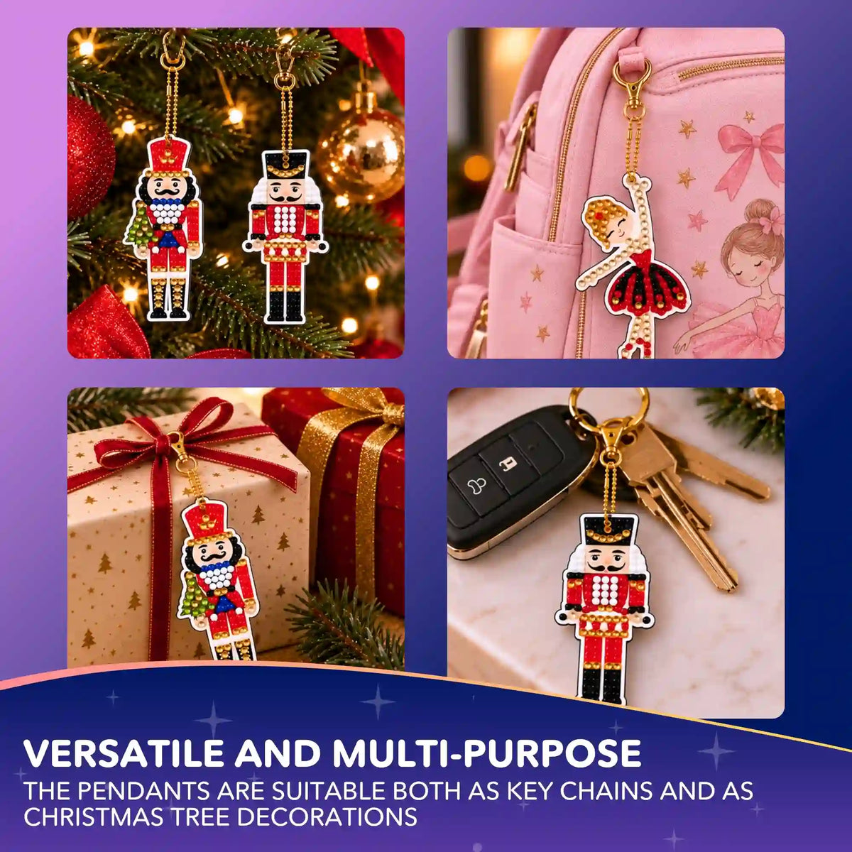 Diamond Painting Keychains — Nutcracker