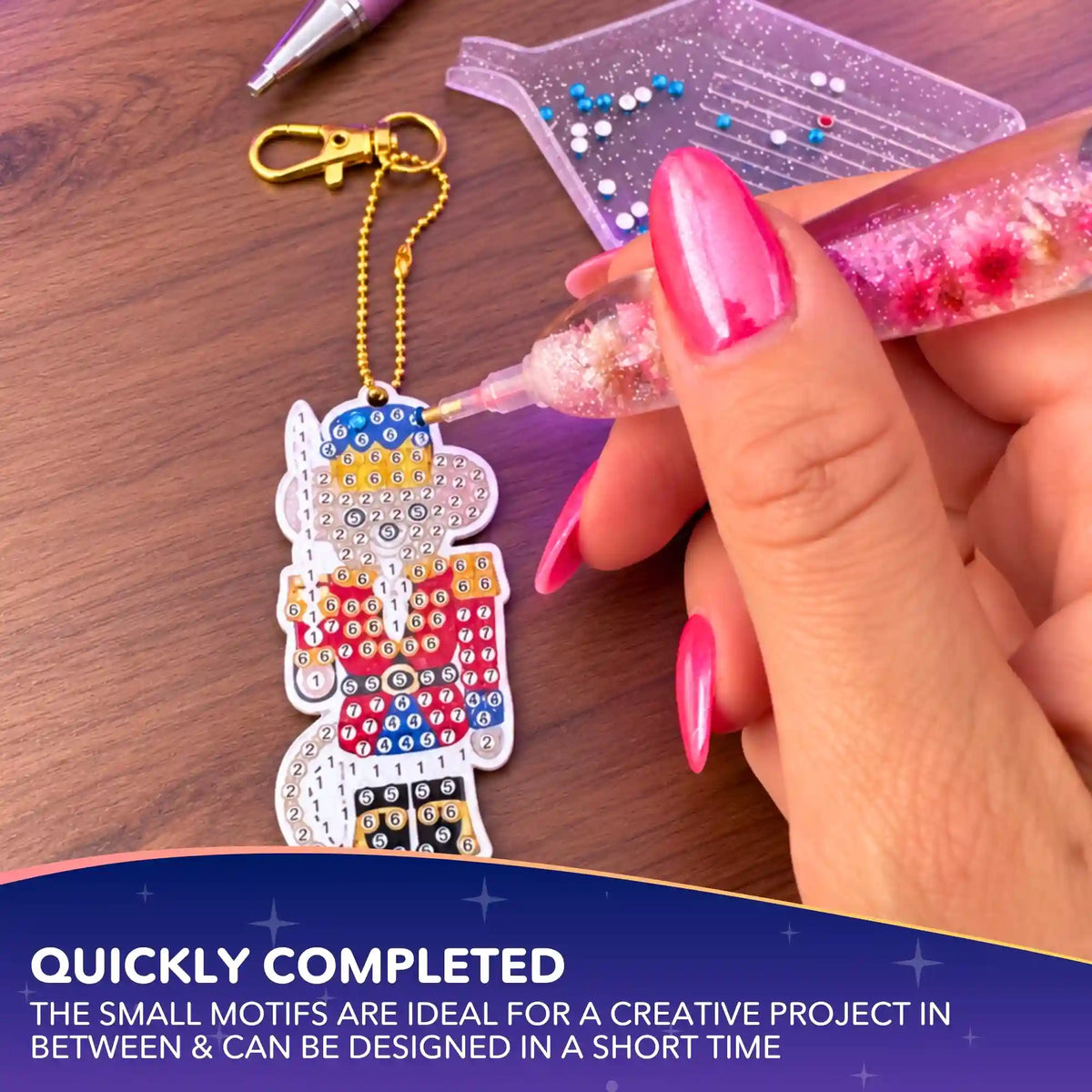 Diamond Painting Keychains — Nutcracker