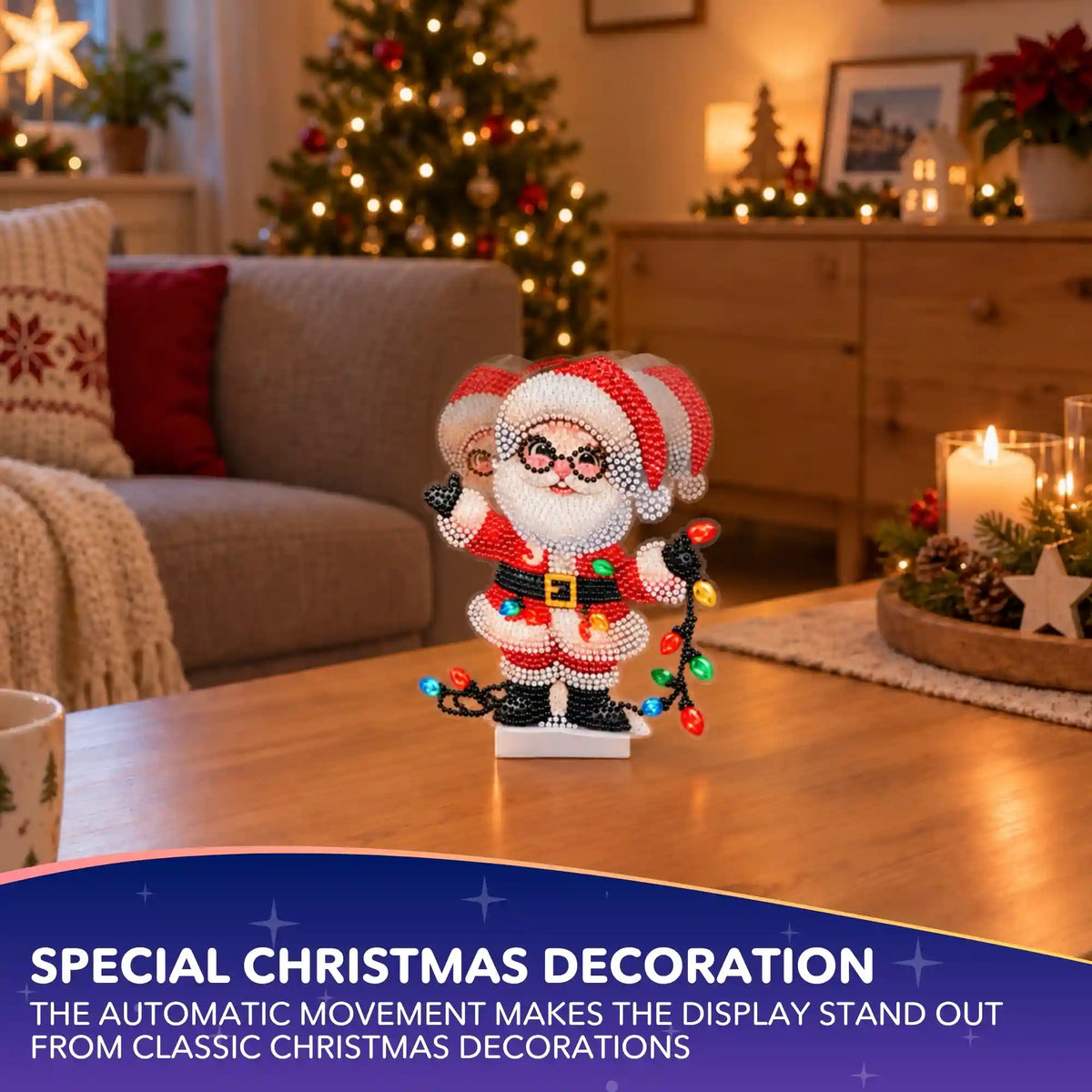 Diamond Painting – Wobble Stand Santa Claus