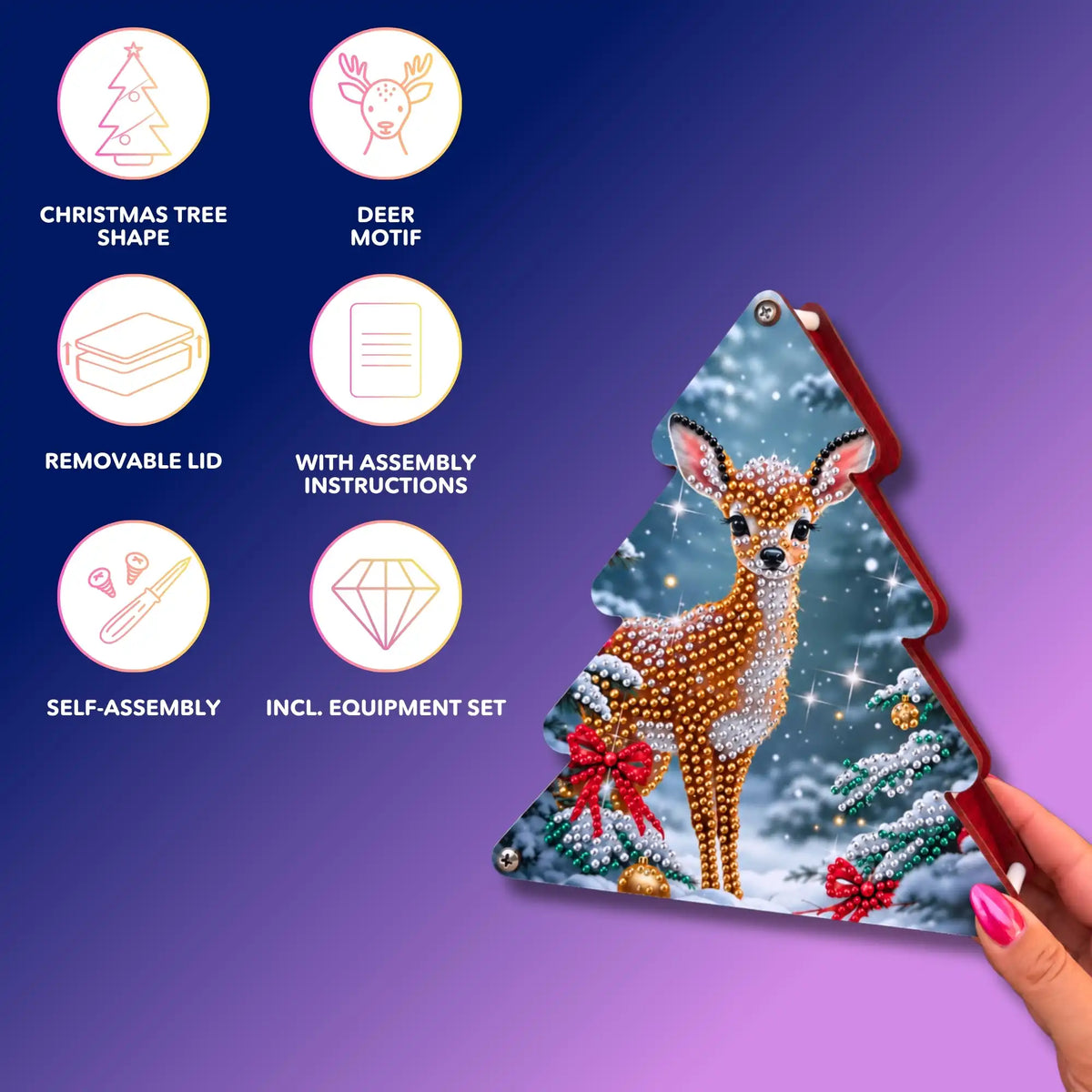 Diamond Painting Storage Box Christmas Deer