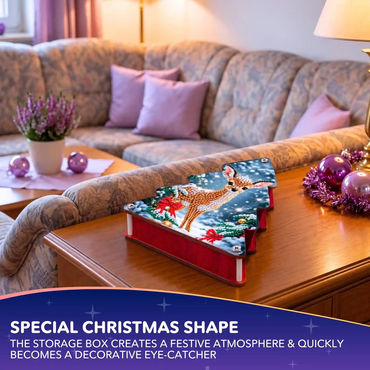 Diamond Painting Storage Box Christmas Deer