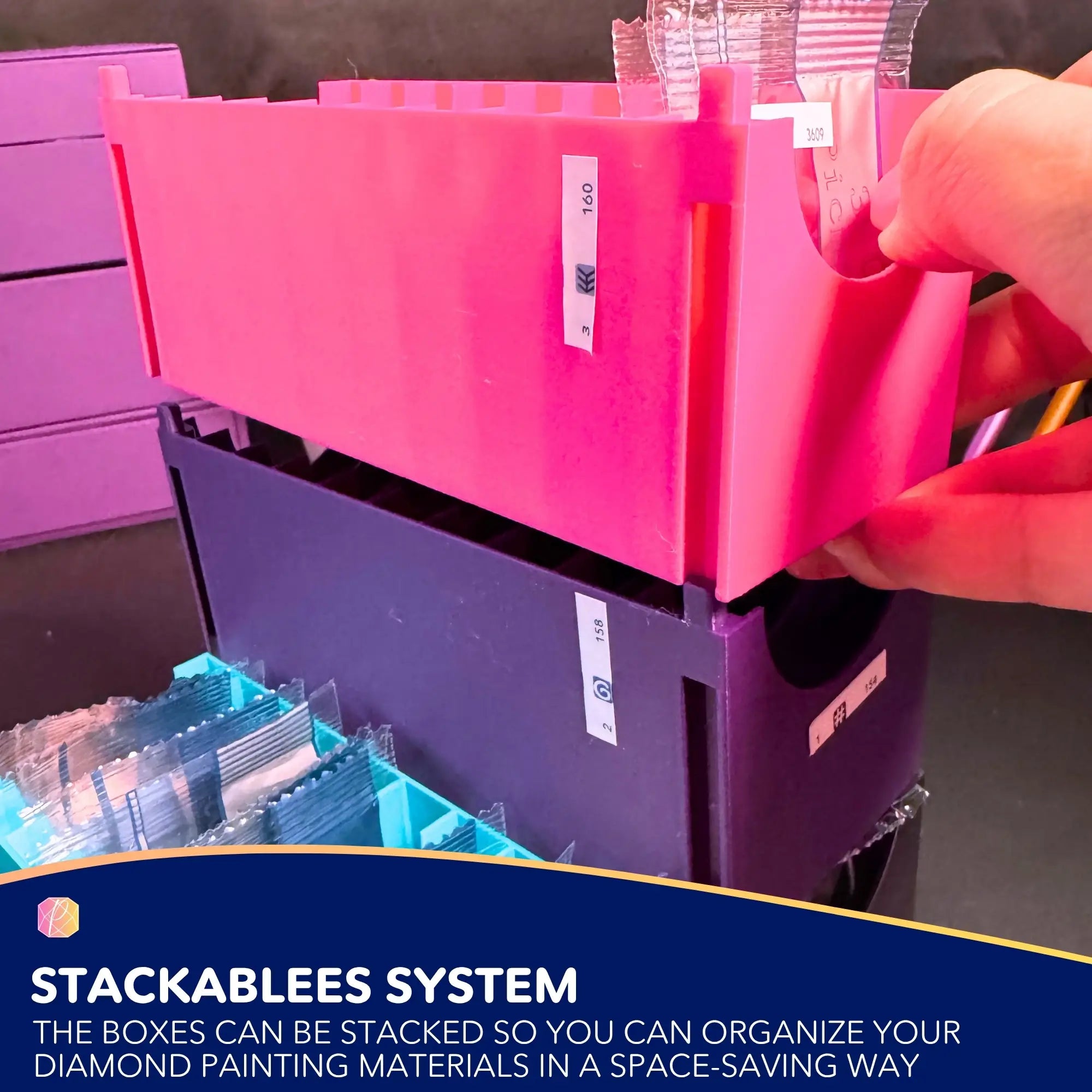 3D Storage Zipper Bag Box