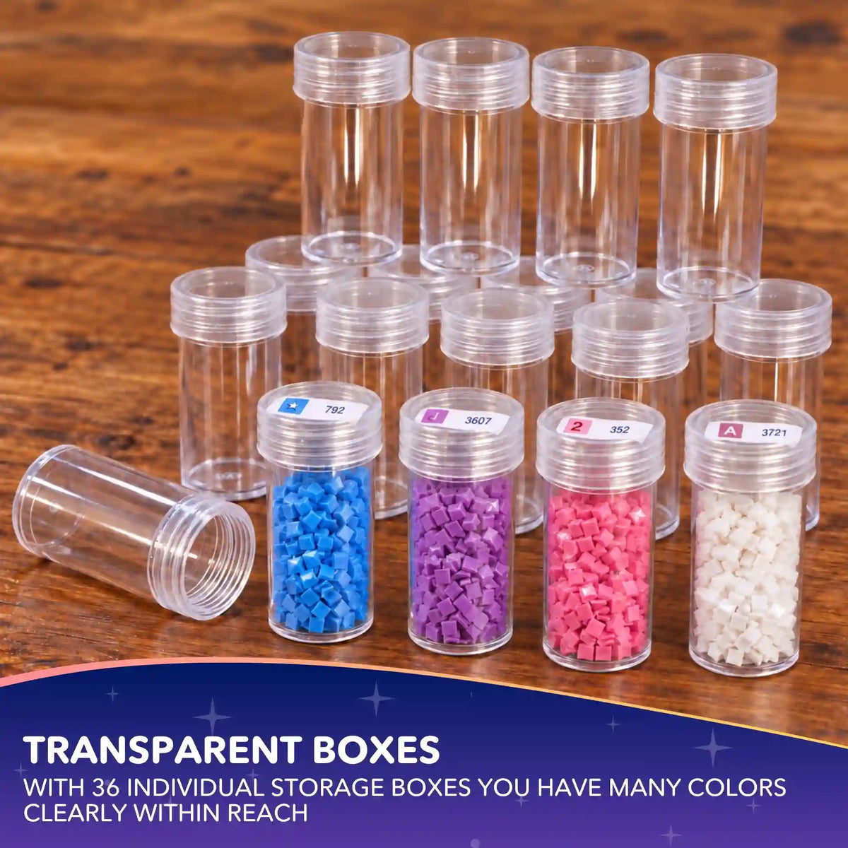 Diamond Painting Storage Containers / 36 Pieces