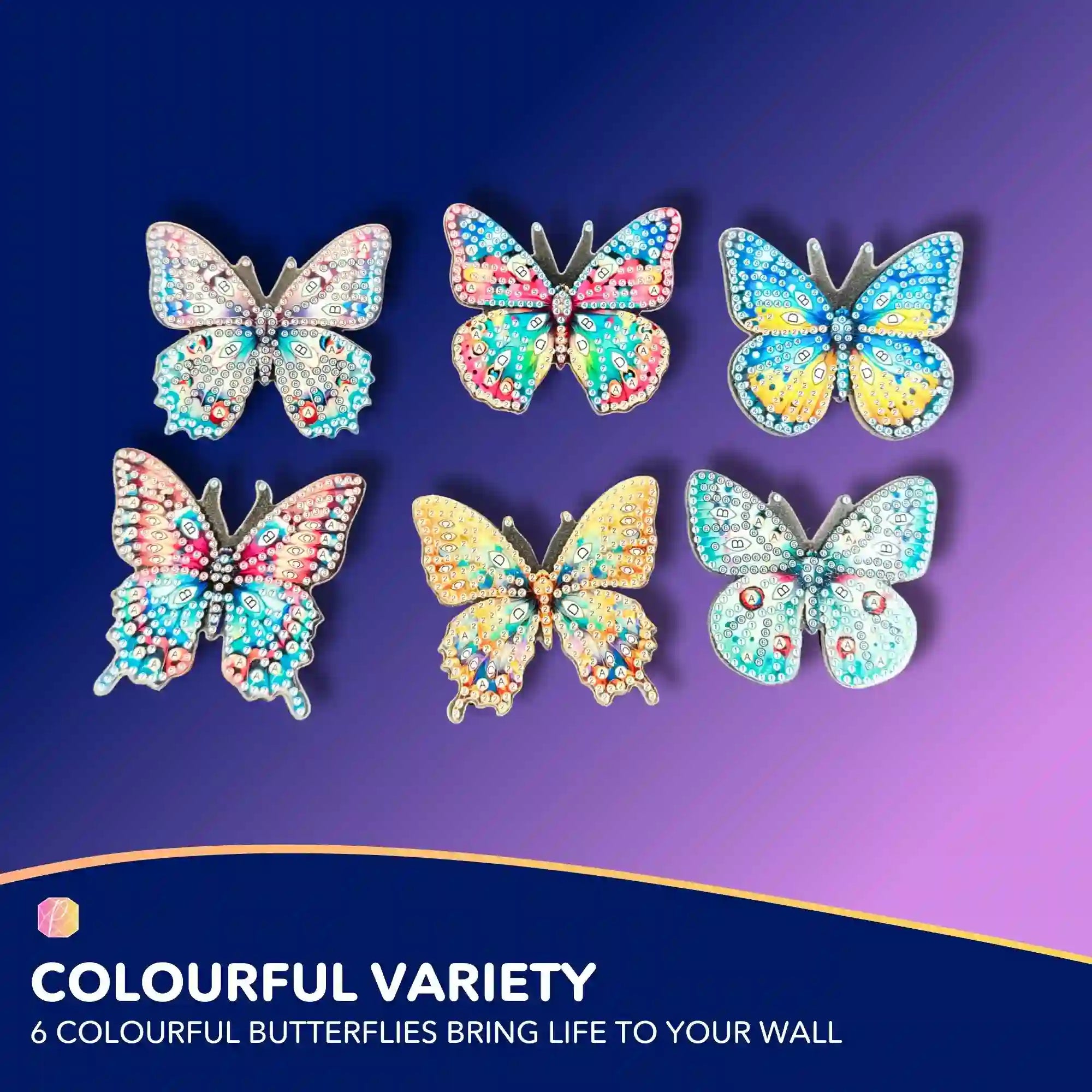 Diamond Painting Wall Hooks Butterflies