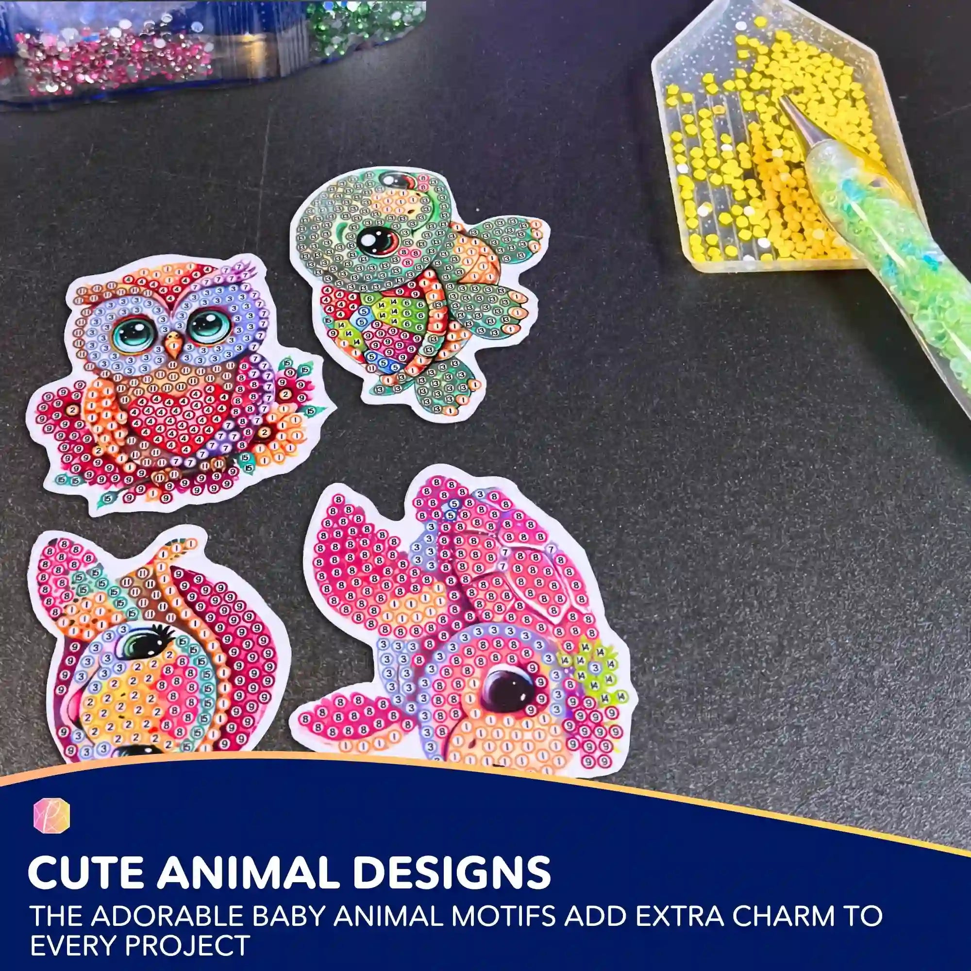Diamond Painting Stickers - Cute Little Animals