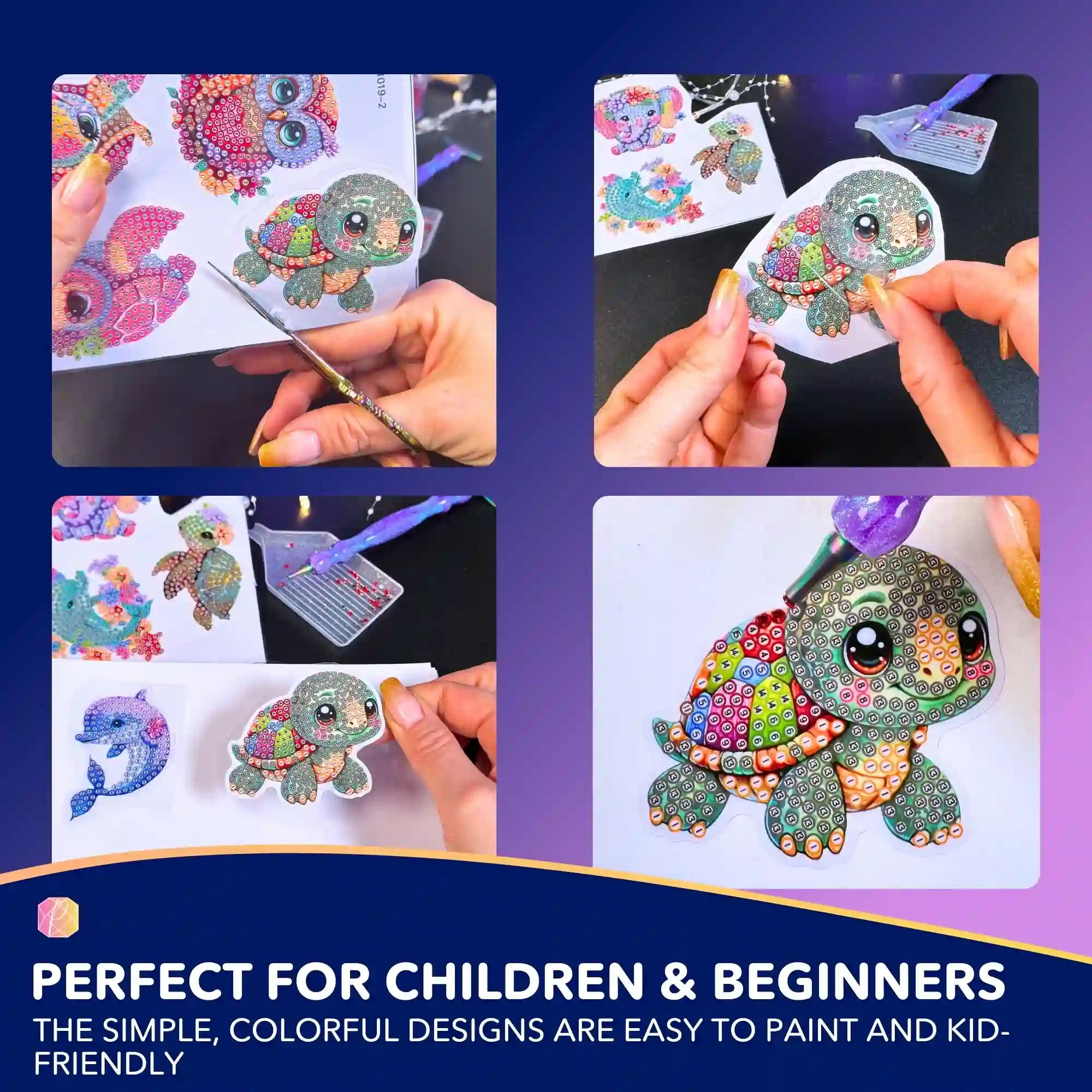 Diamond Painting Stickers - Cute Little Animals
