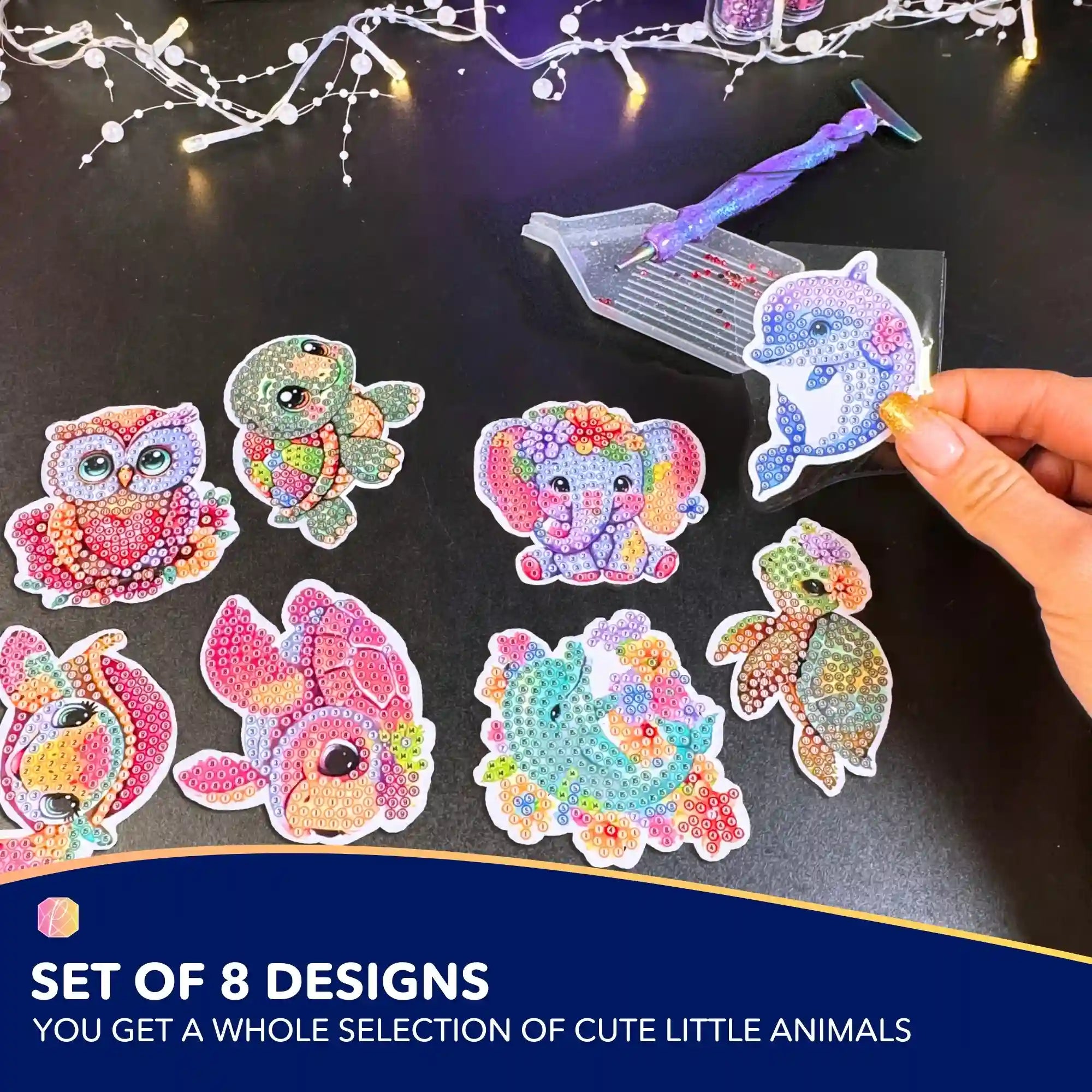 Diamond Painting Stickers - Cute Little Animals