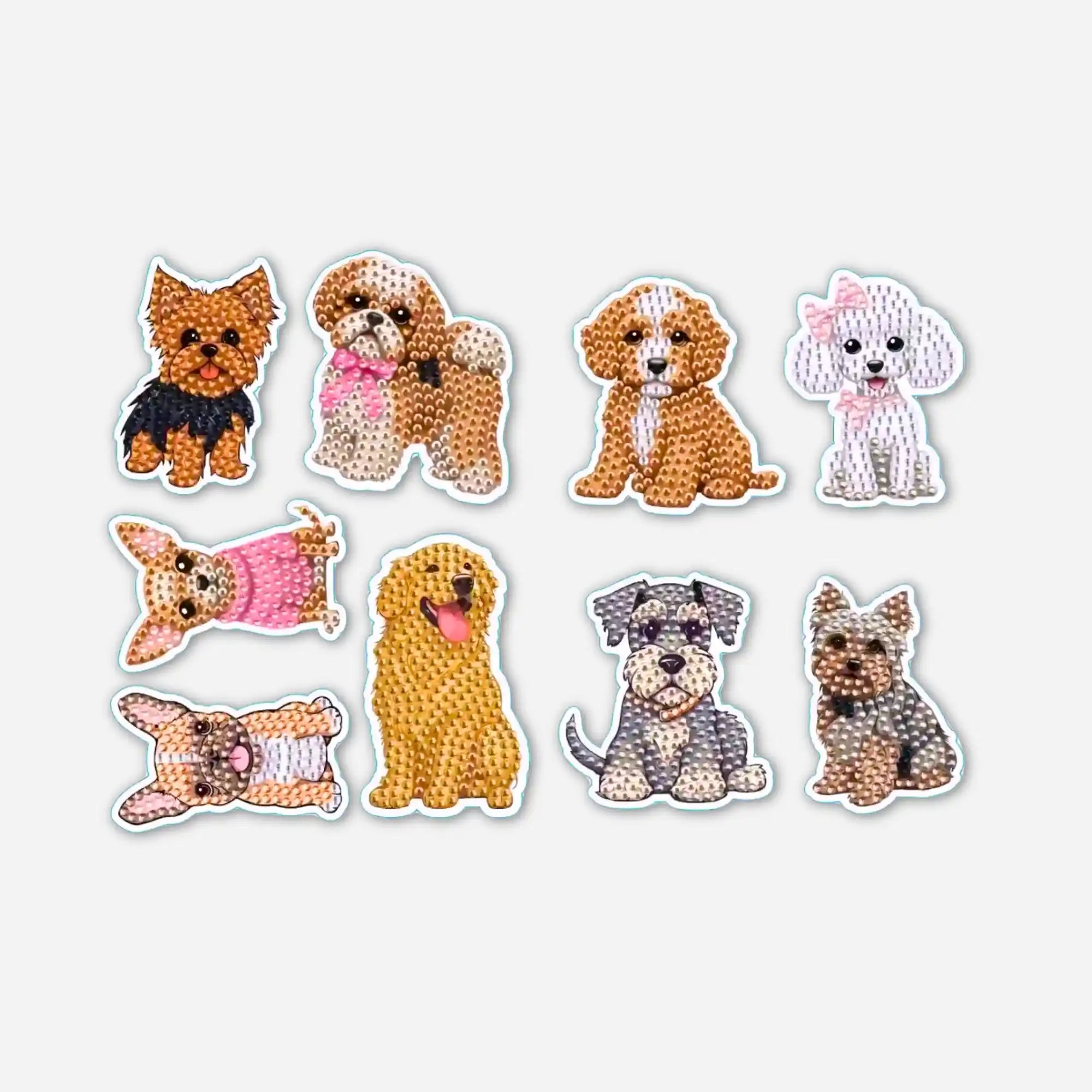 Diamond Painting Stickers - Dogs