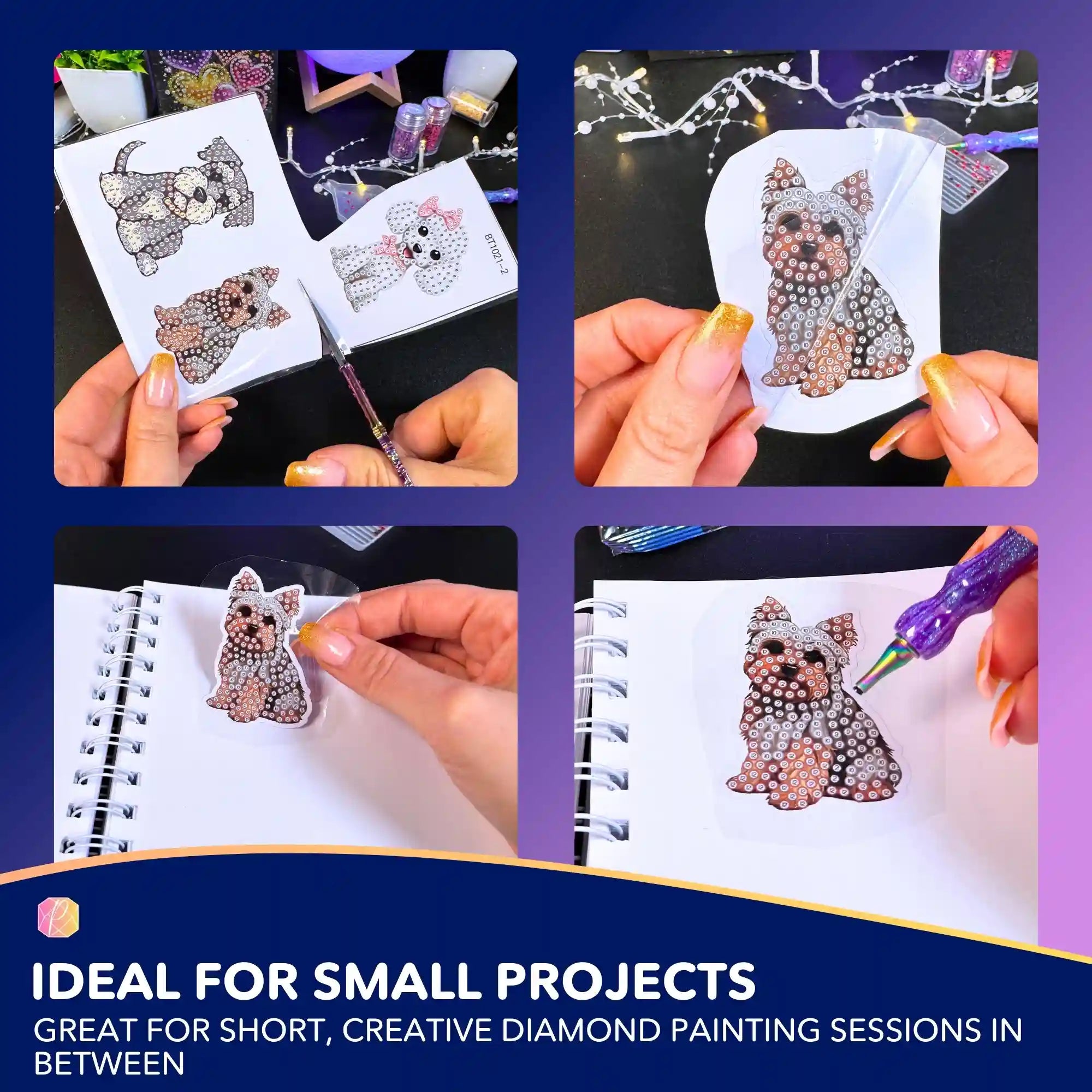 Diamond Painting Stickers - Dogs