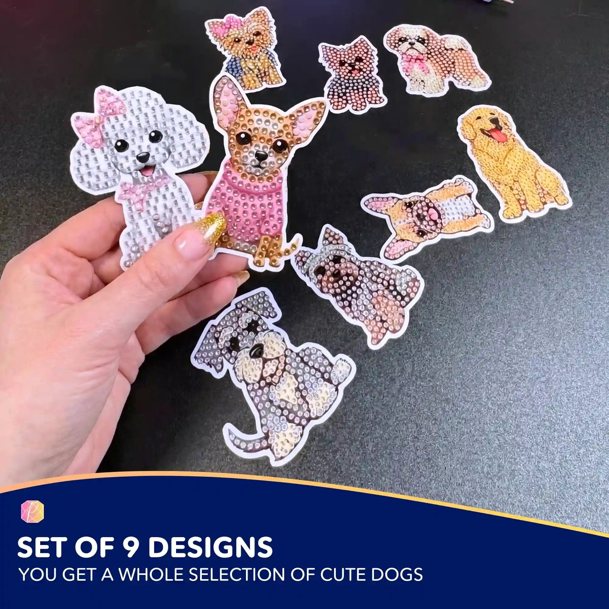 Diamond Painting Stickers - Dogs