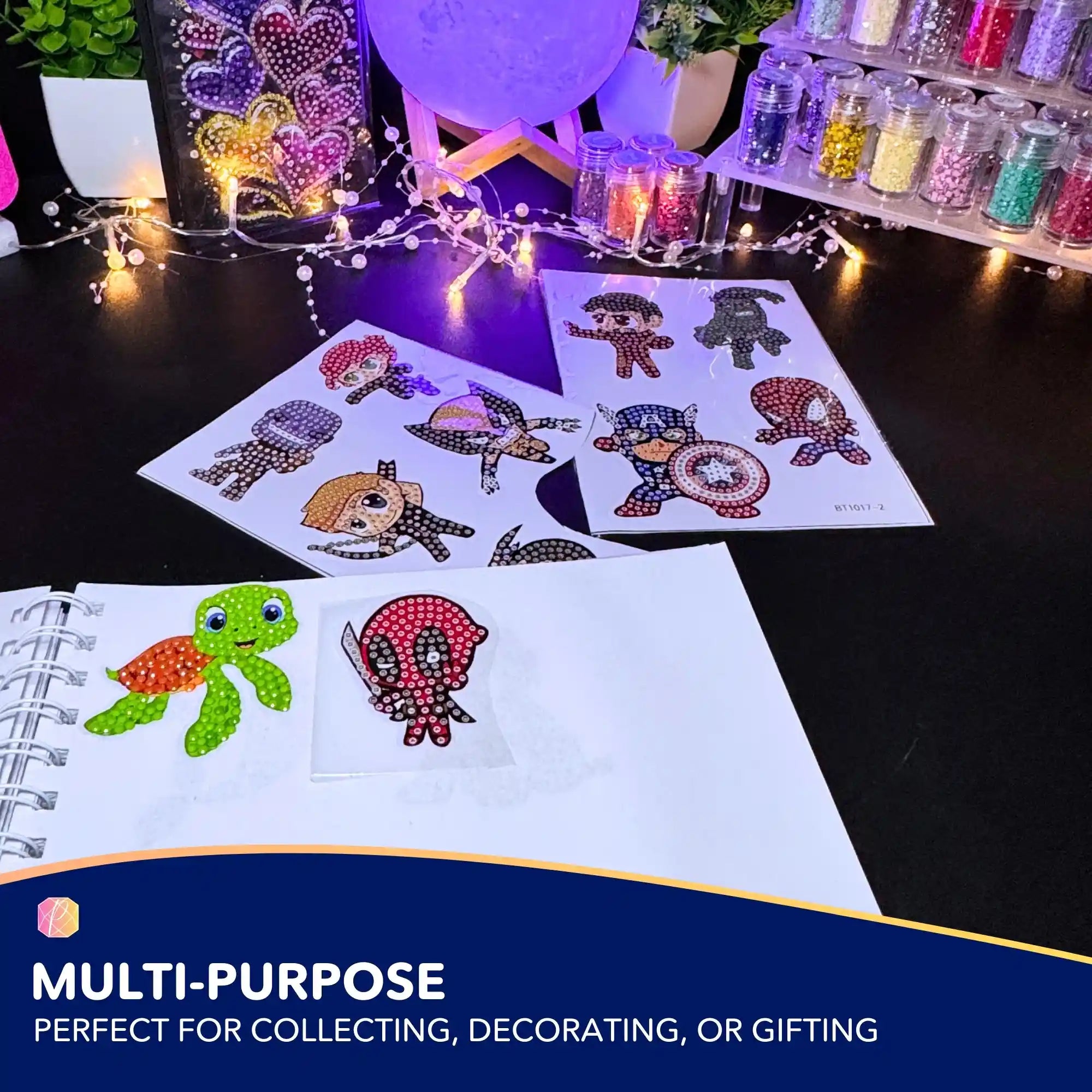 Diamond Painting Stickers - Superheroes