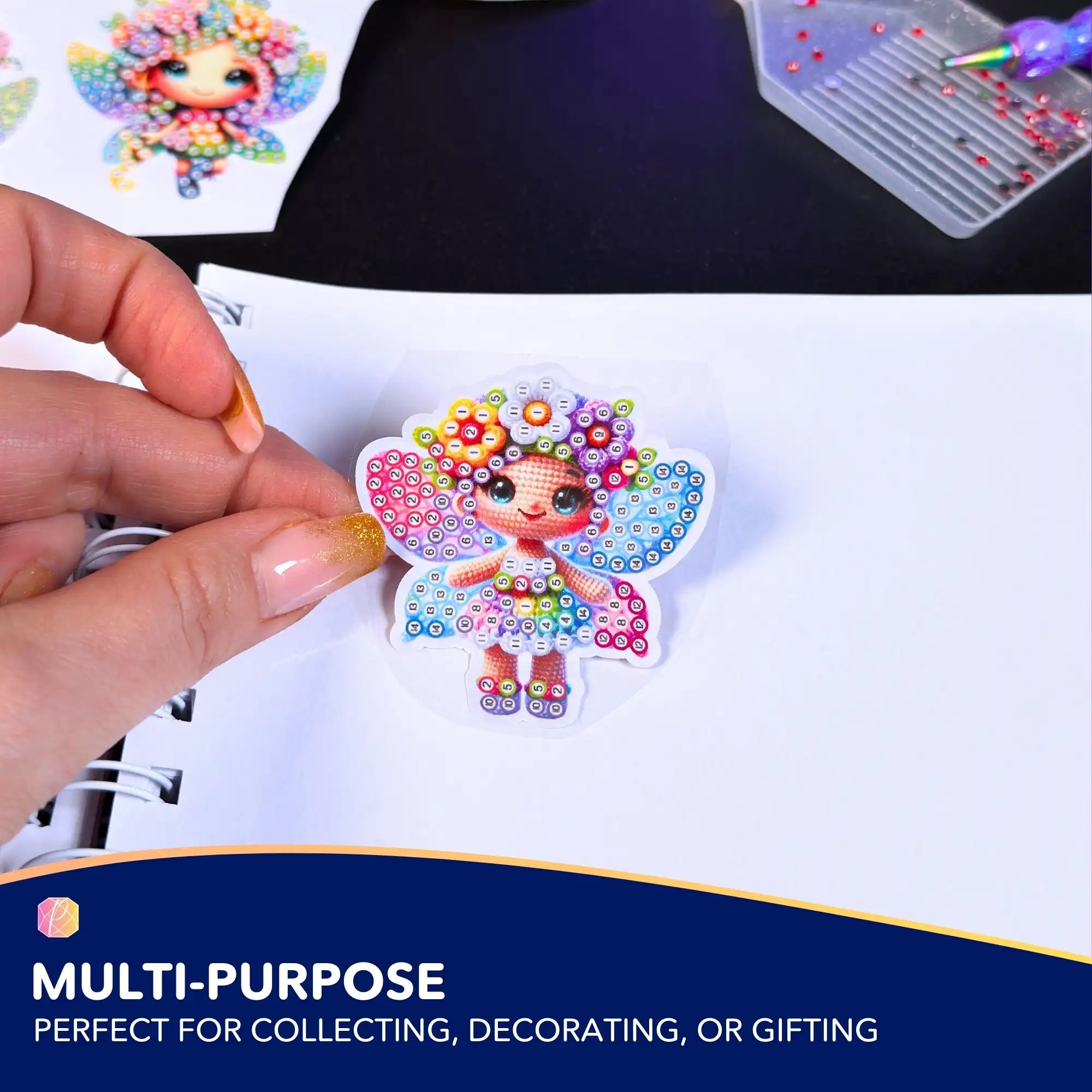 Diamond Painting Stickers - Flower Fairies