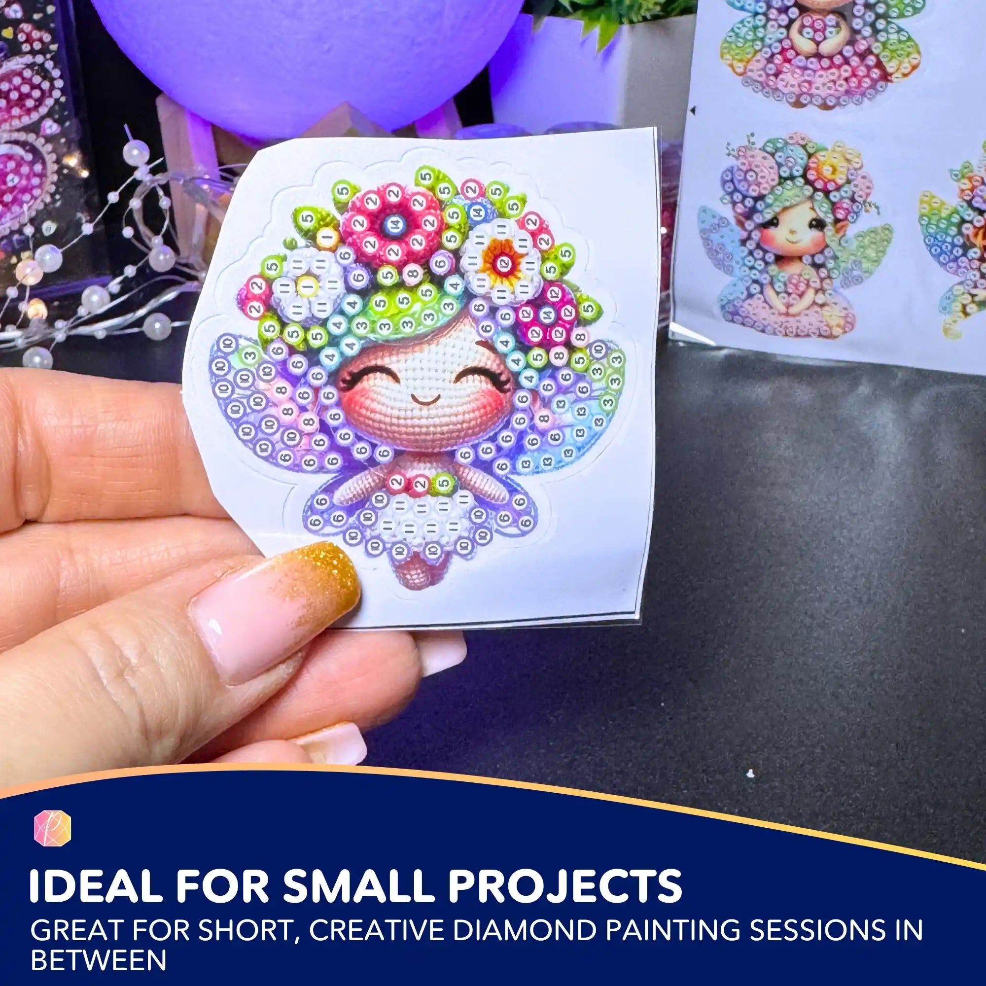 Diamond Painting Stickers - Flower Fairies