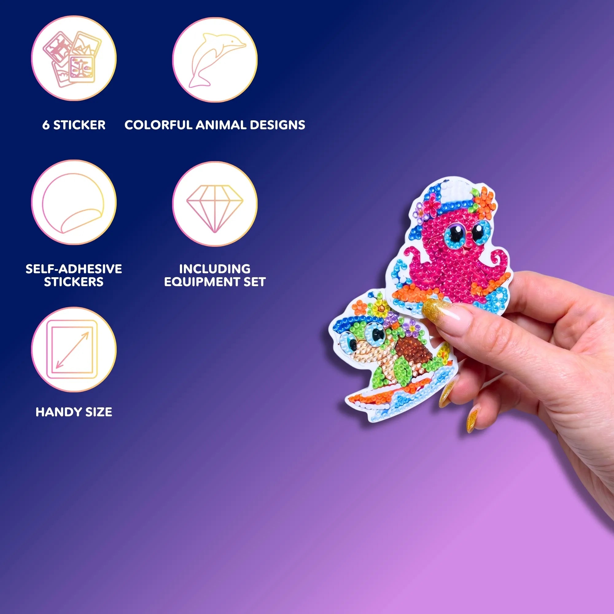 Diamond Painting Stickers - Little Surfers