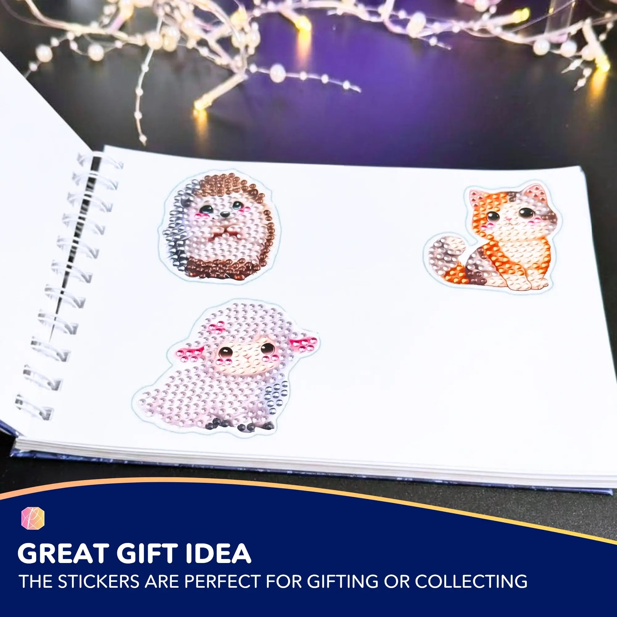Diamond Painting Stickers - Cute Animals