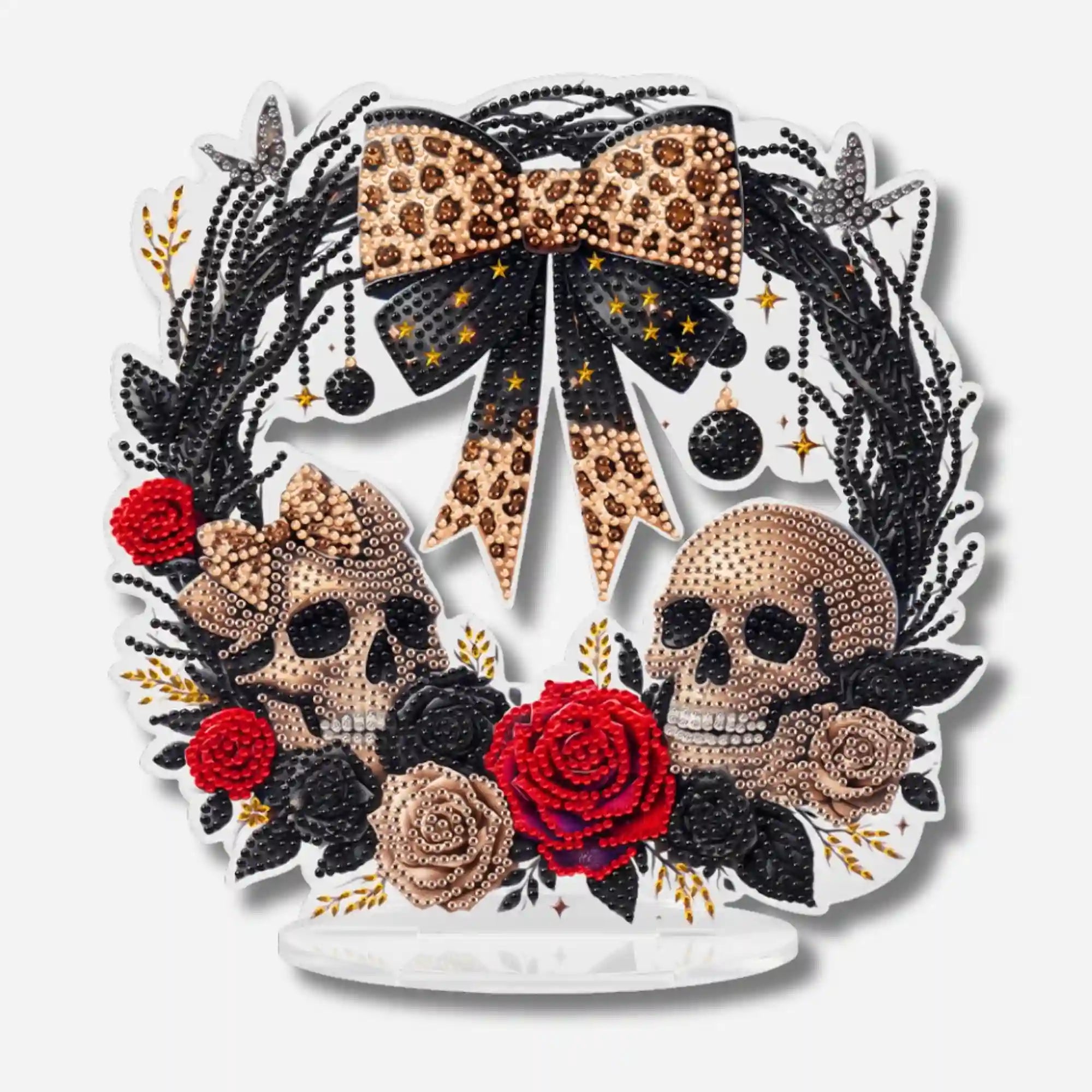 Diamond Painting – Skull Wreath Display Stand – Halloween