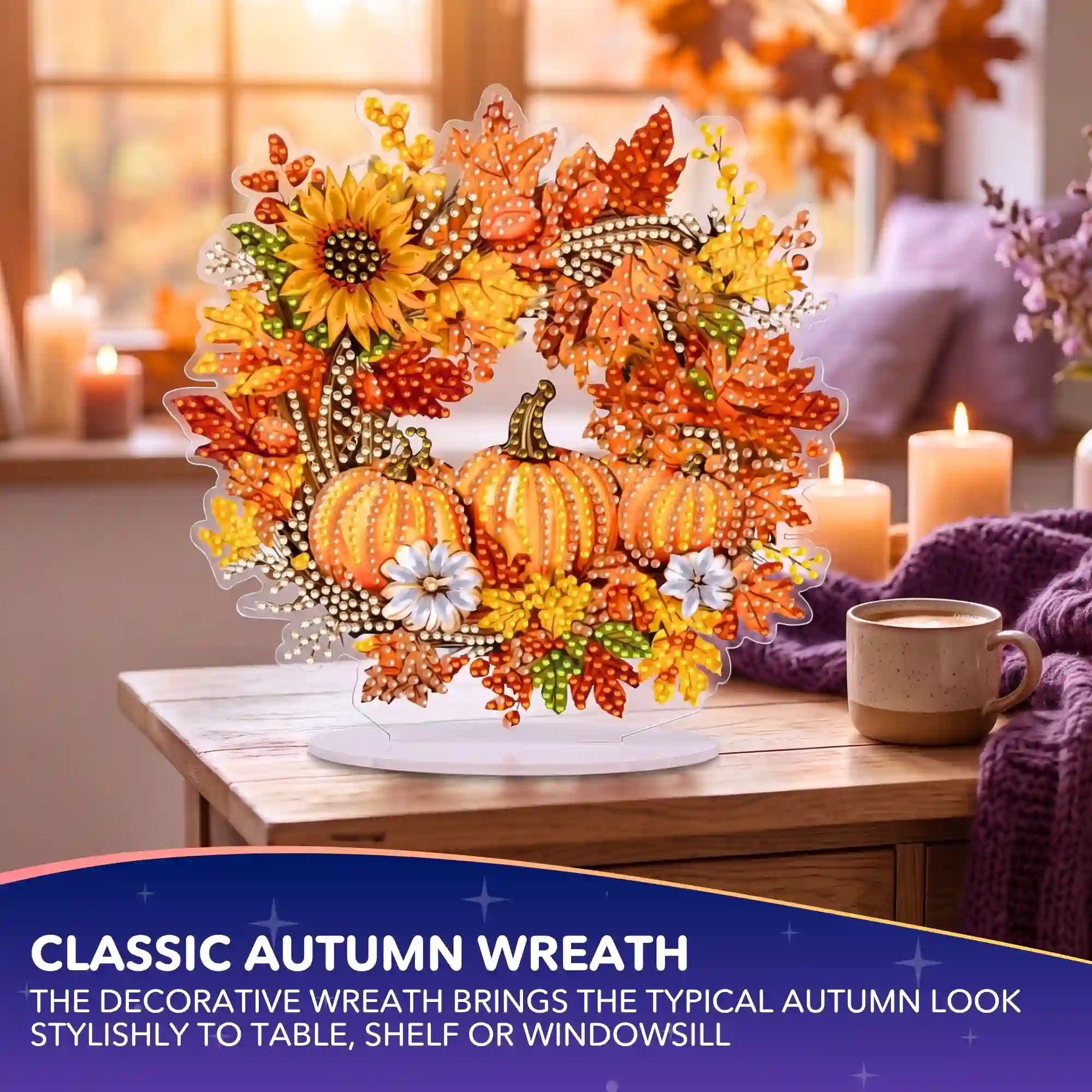 Diamond Painting – Autumn Wreath Display Stand