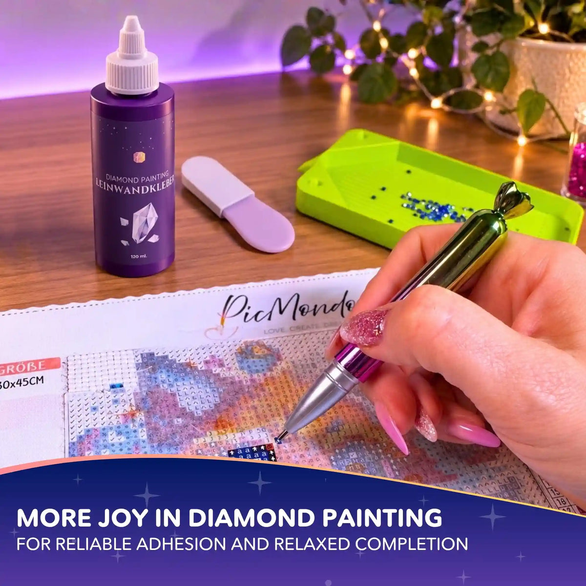Diamond Painting Canvas Glue