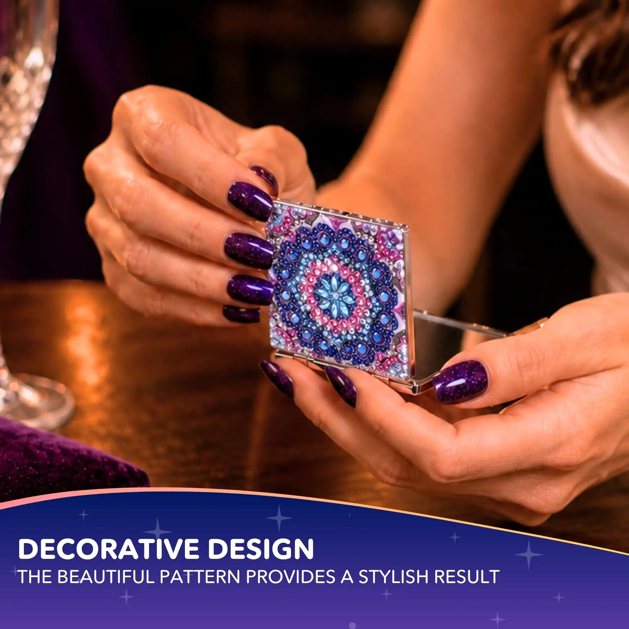 Diamond Painting – Pocket Mirror Mandala