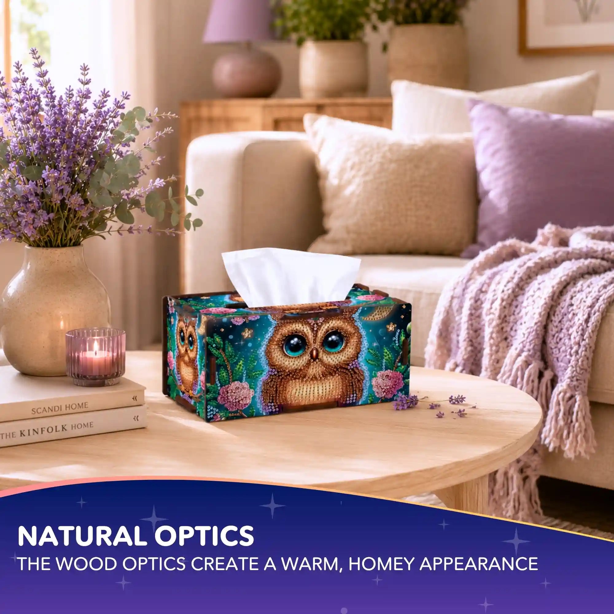 Diamond Painting – Tissue Box Owl