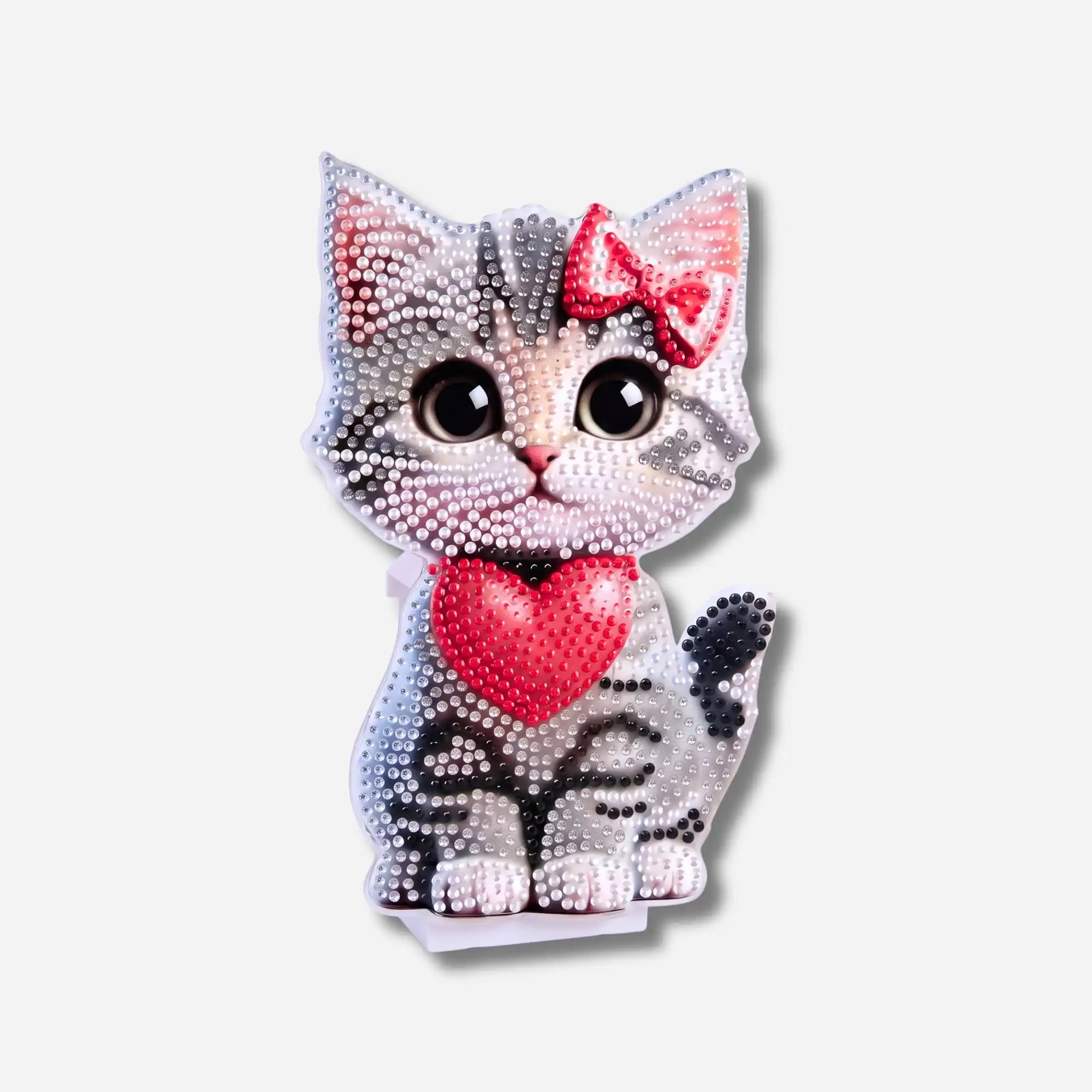 Diamond Painting – Wobbly Cat Display Stand with Heart
