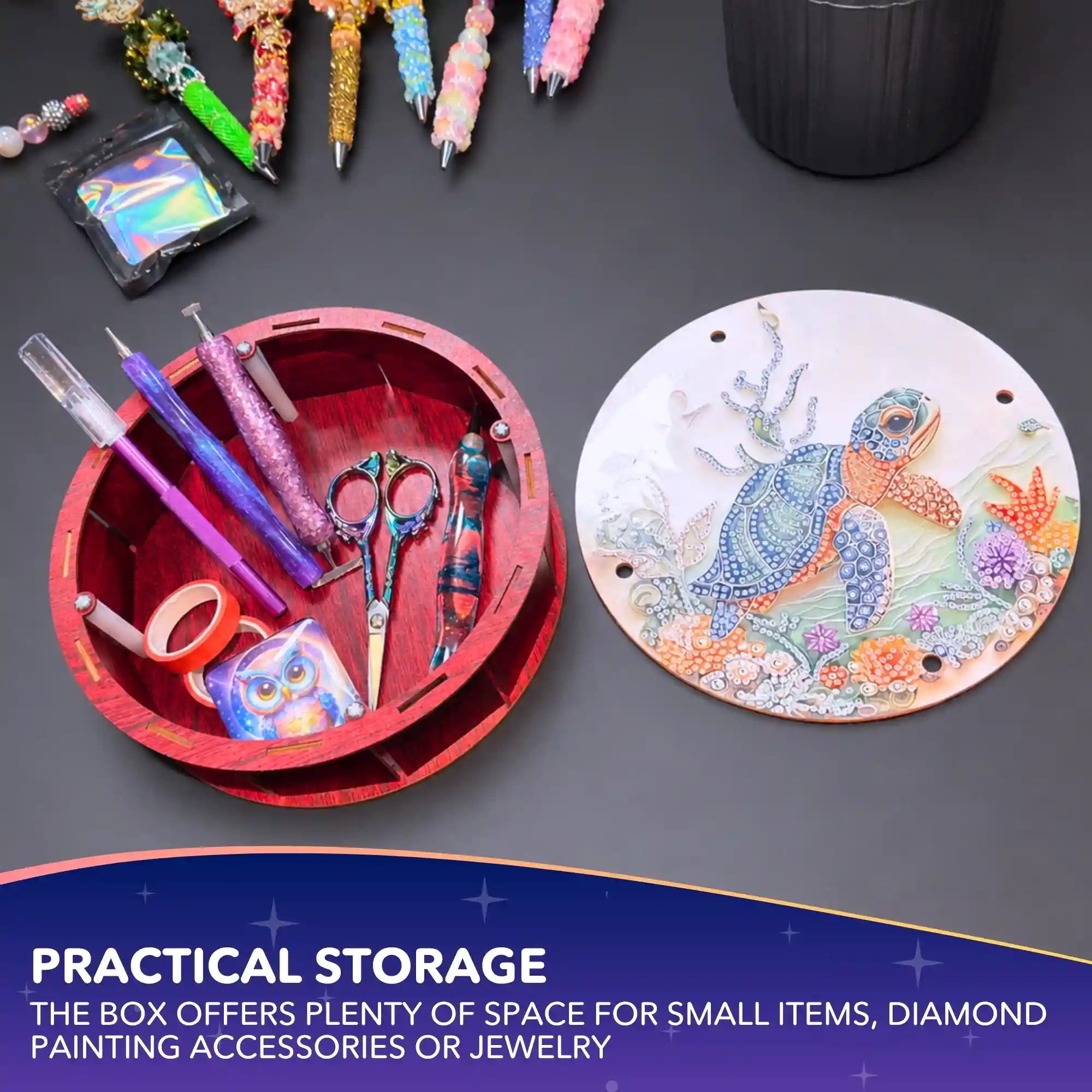Diamond Painting Storage Box Turtle