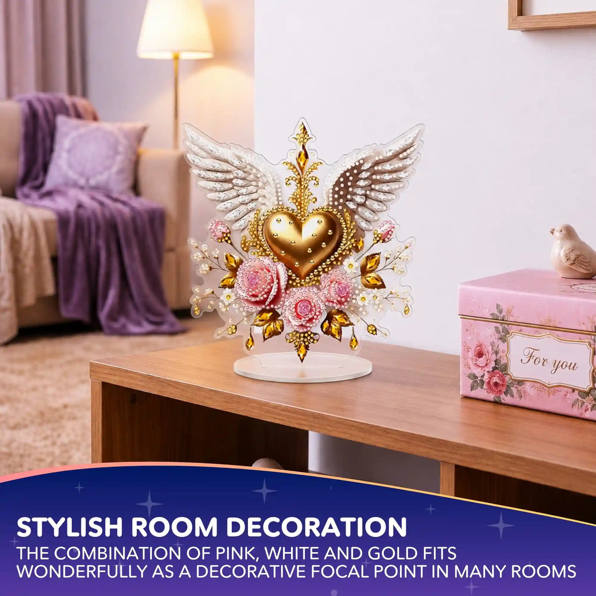 Diamond Painting – Stand Heart & Wings