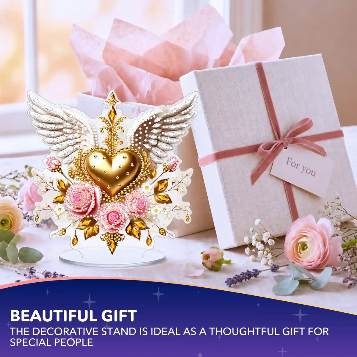 Diamond Painting – Stand Heart & Wings