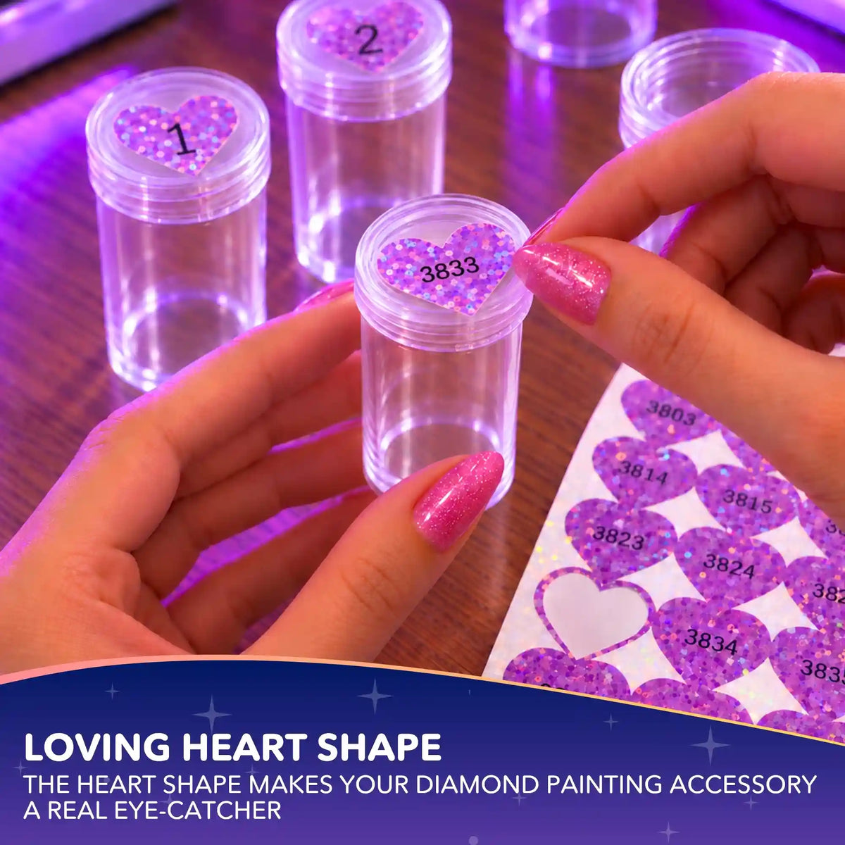 Heart Sticker Set 1–100 + All DMC