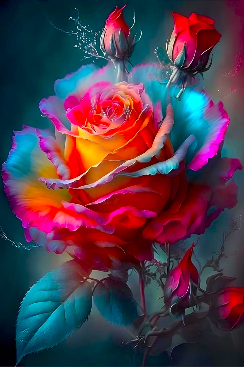 Diamond Painting - Delicate Rose Blossom