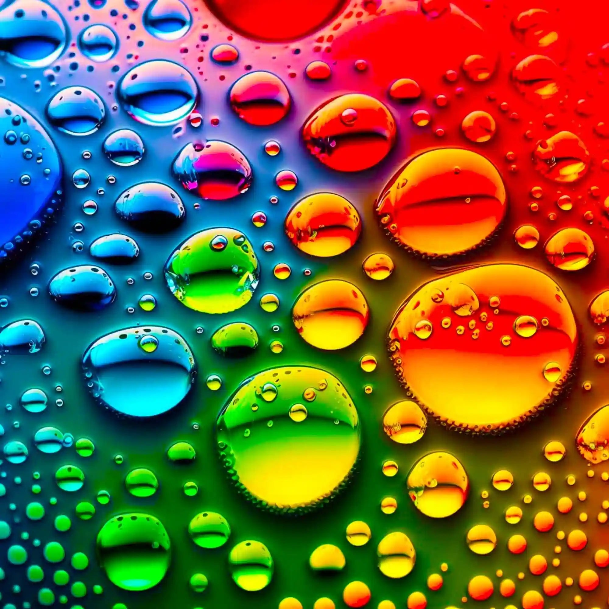 Diamond Painting AB Special – Colorful Raindrops