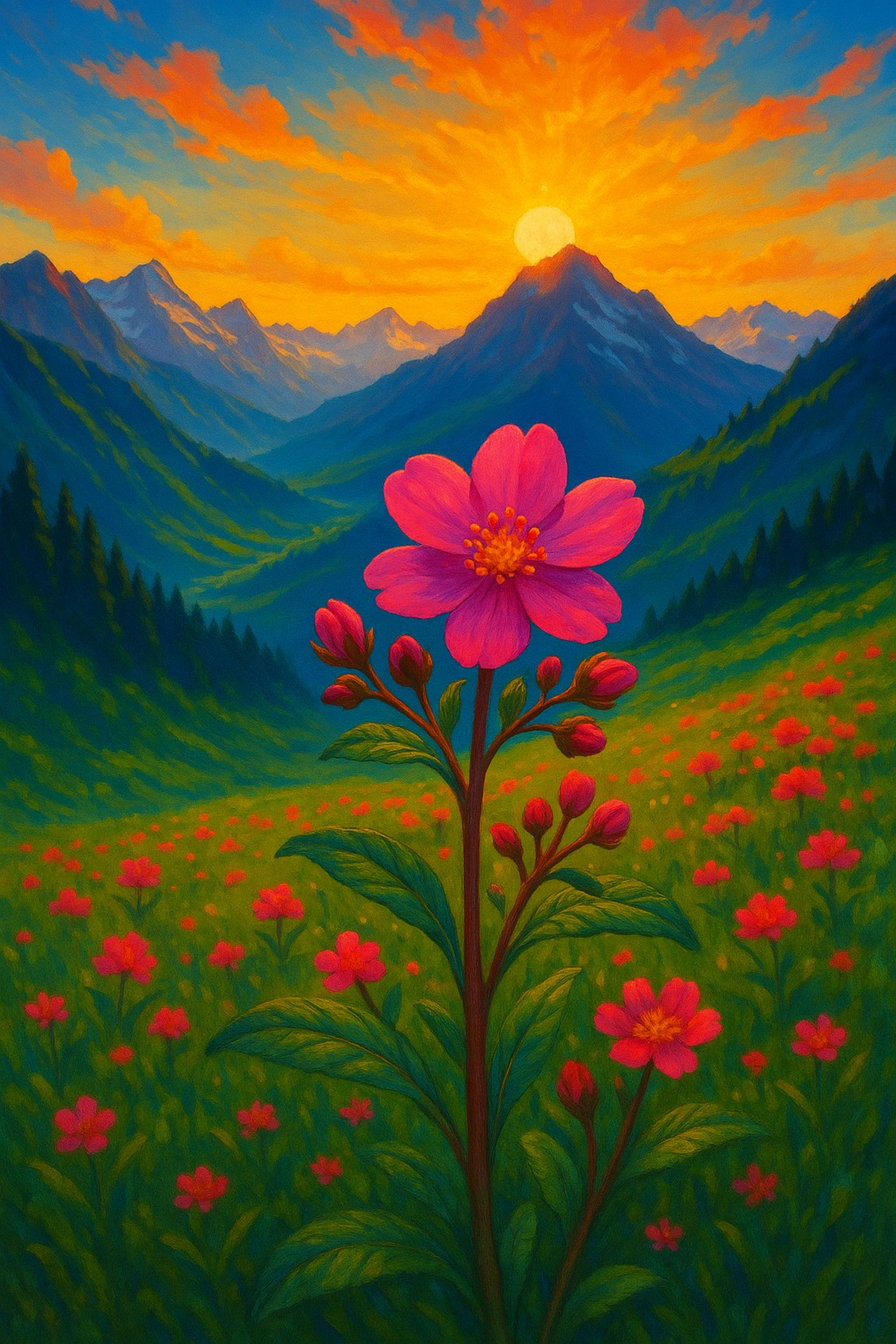 Diamond Painting Jennifer Special - Mountain Flower