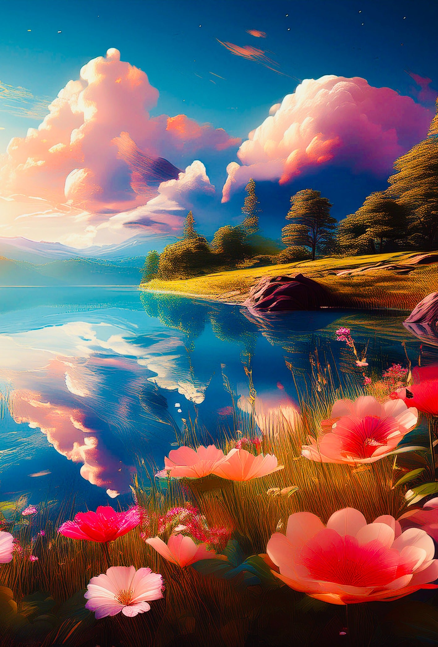 Diamond Painting - View of the Lake