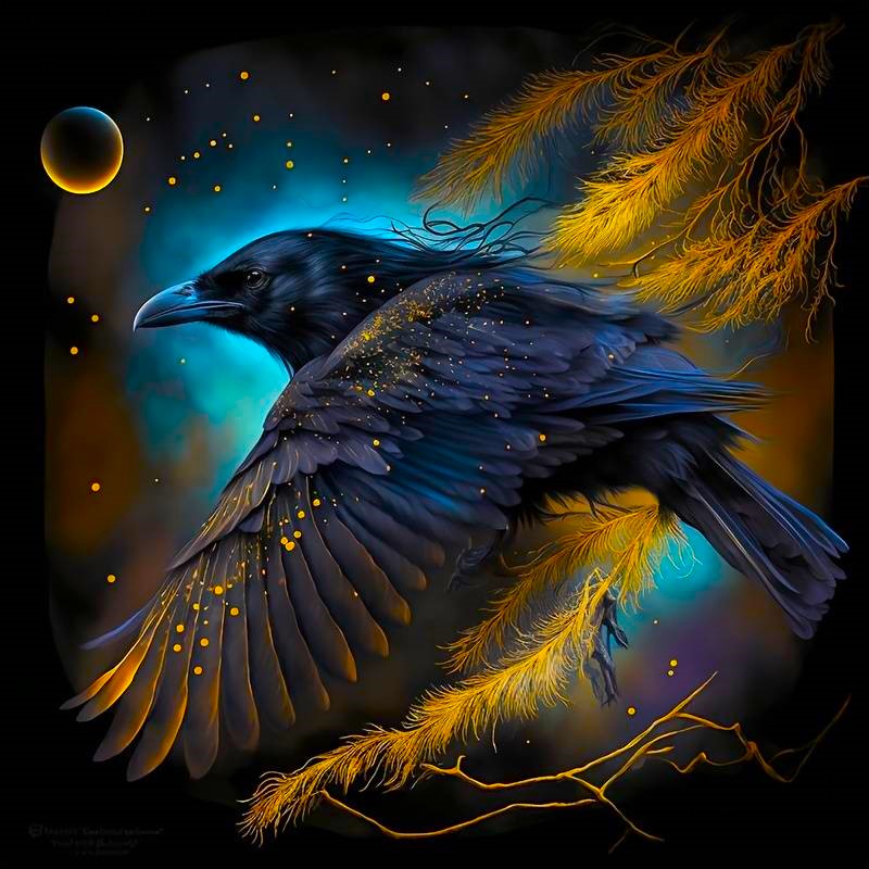 Diamond Painting - Witch's Raven