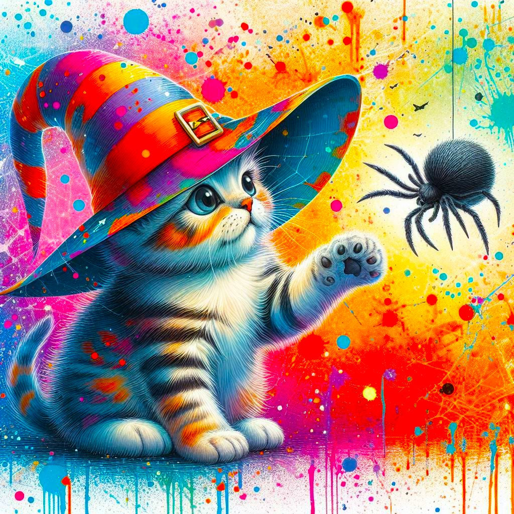 Diamond Painting - Kitty Cat, the Magic Cat