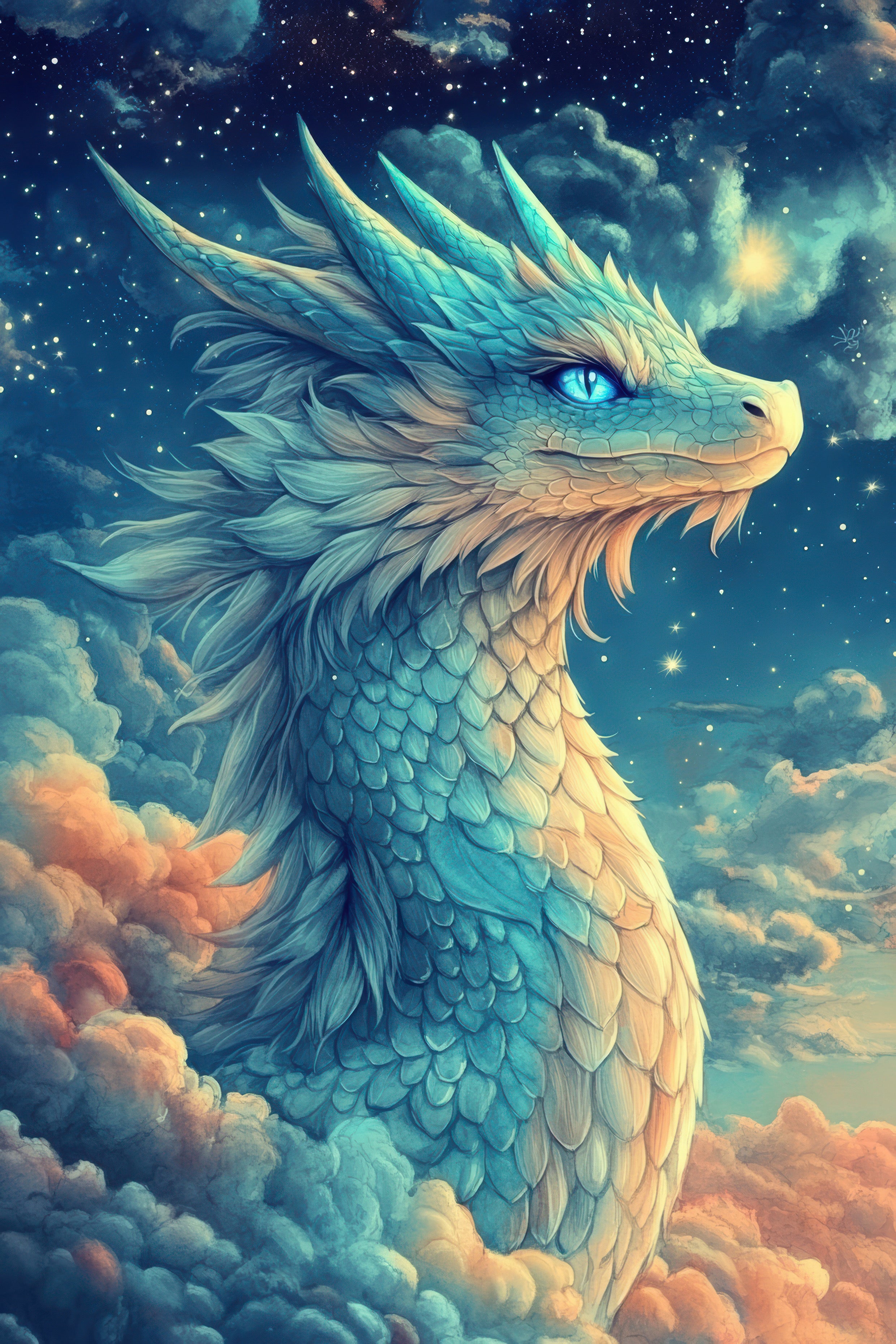 Diamond Painting Susen Pfifferling - Sky Dragon Saphira