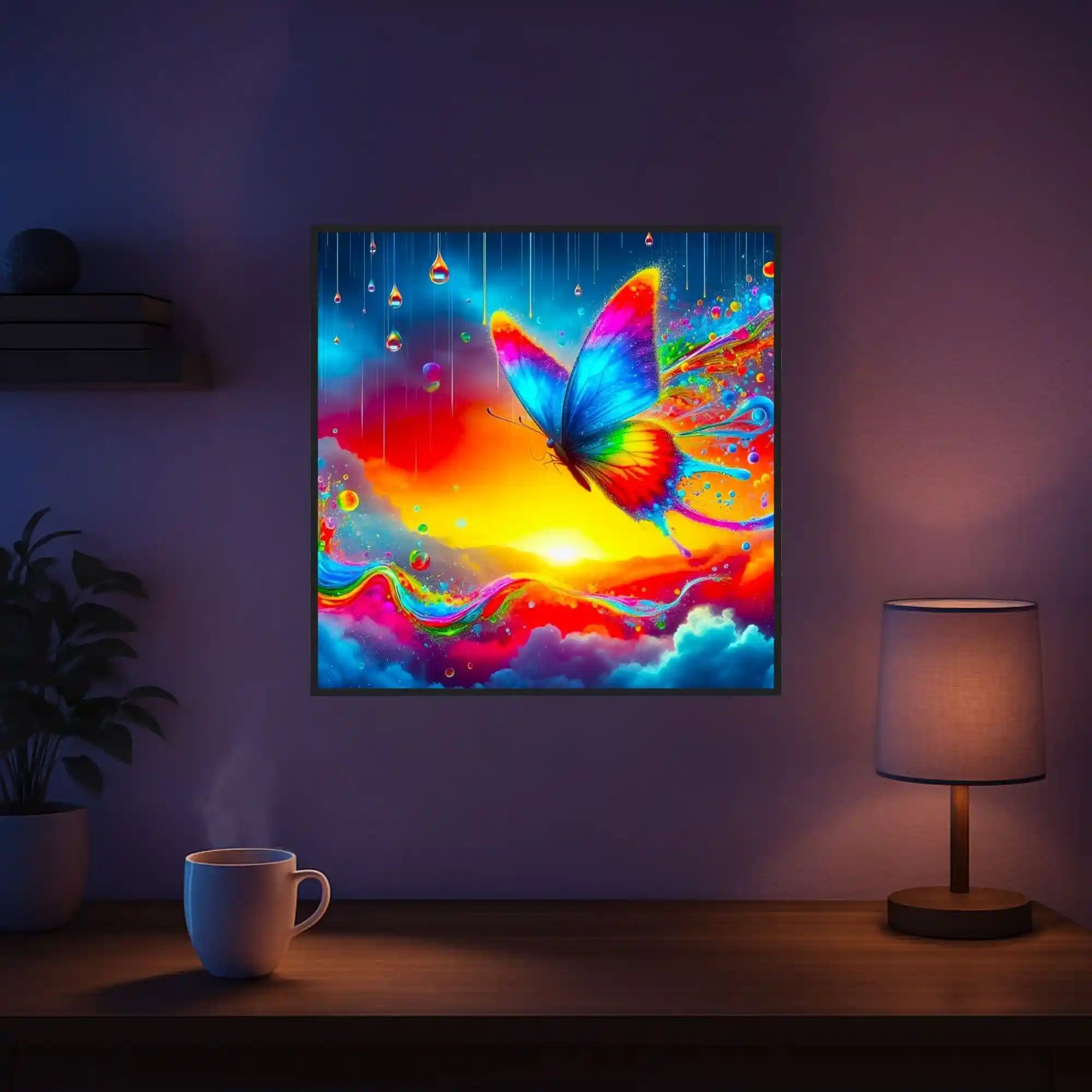 Diamond Painting 100 Colors Special – Butterflies in the Rainbow River