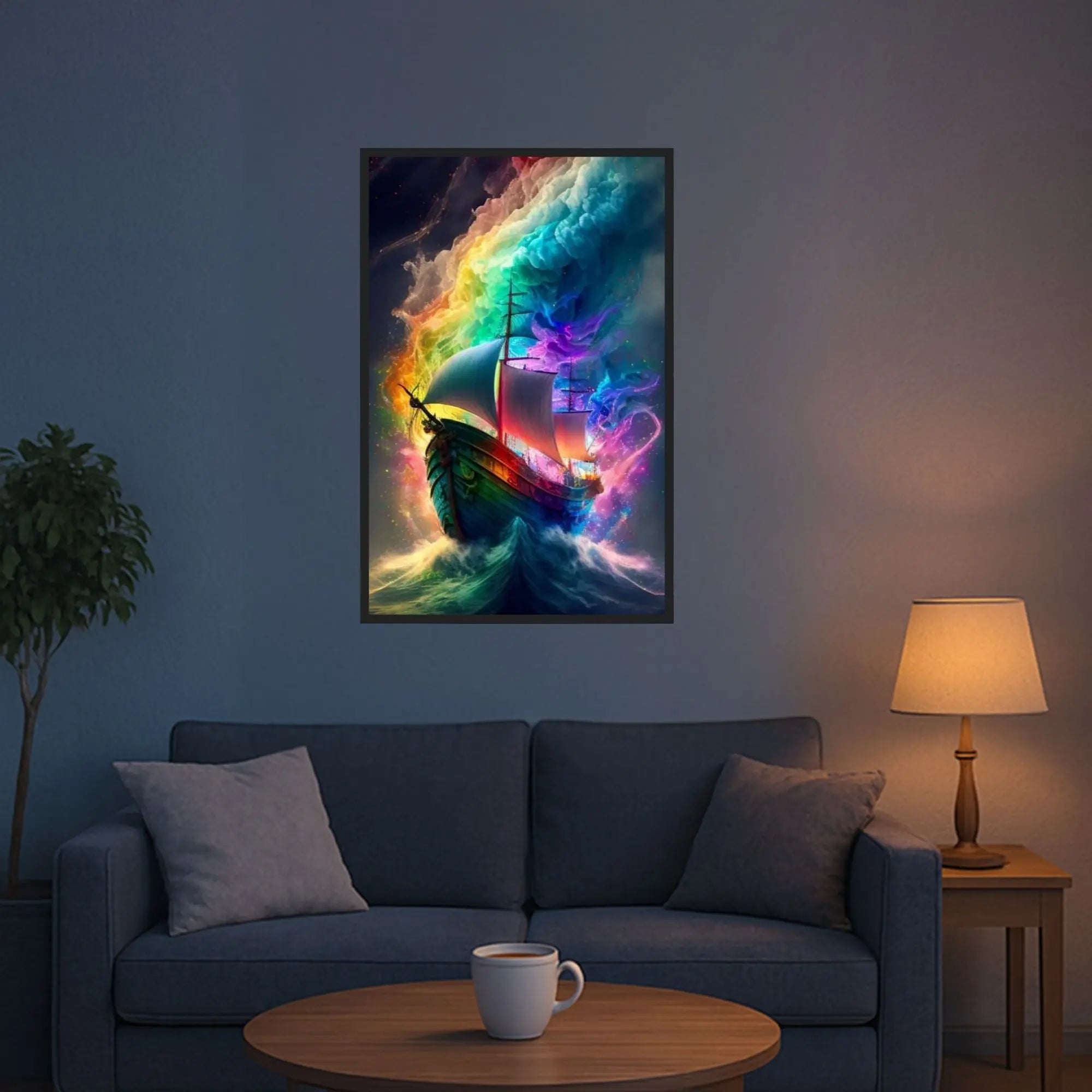 Diamond Painting Multi Special – Ship in Colorful Sea