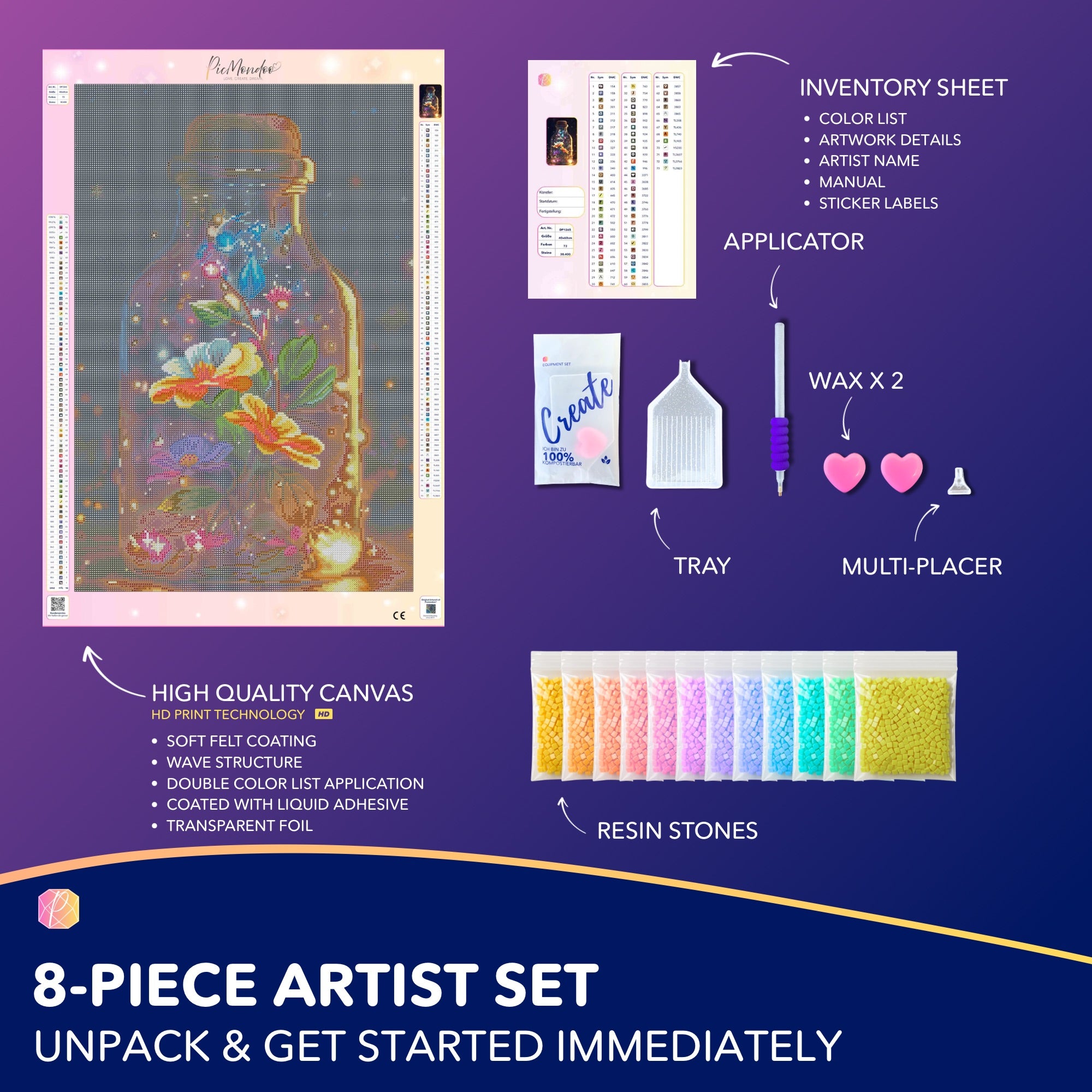 Diamond Painting - Glowing Floral Magic