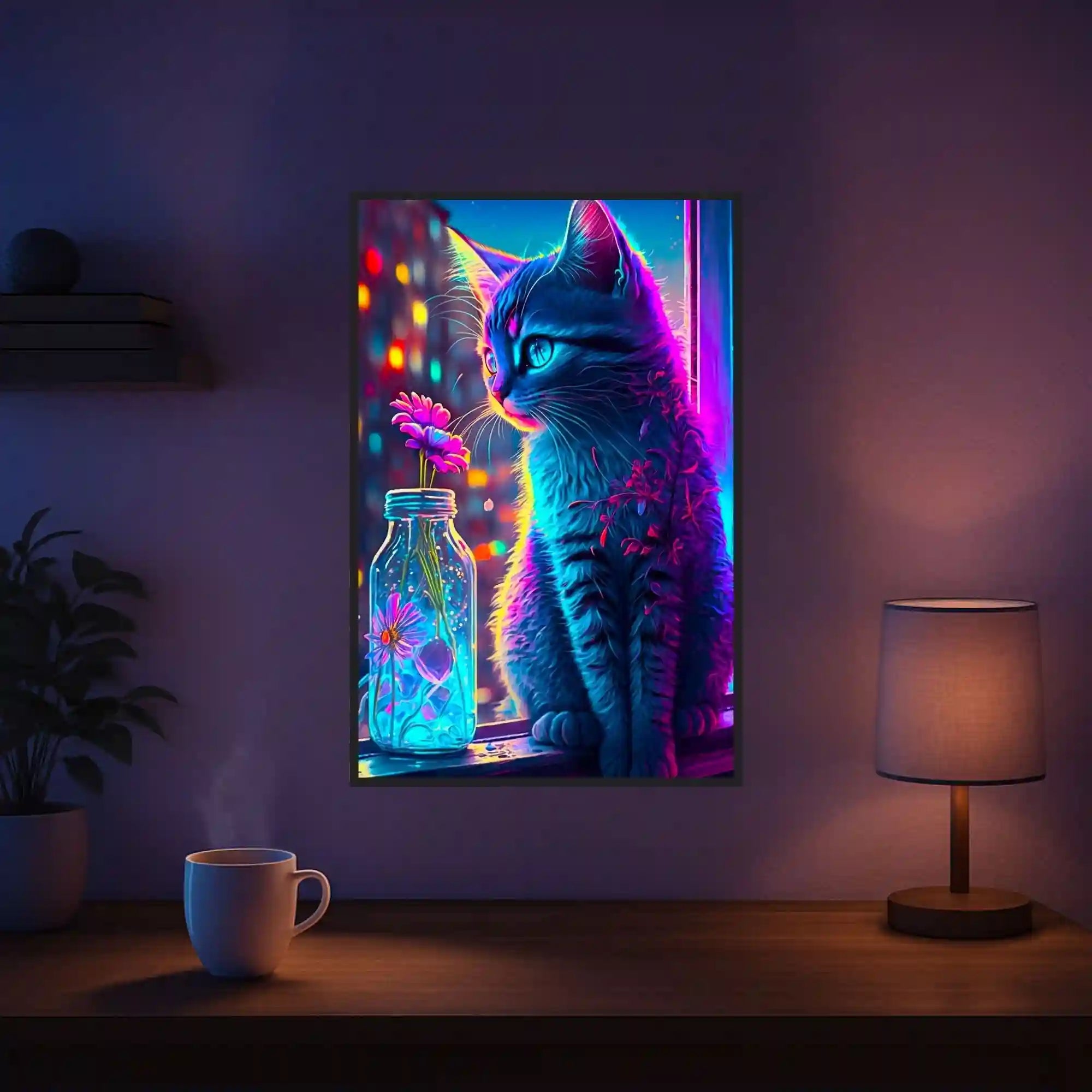 Diamond Painting AB Special – Little Cat of Flowers