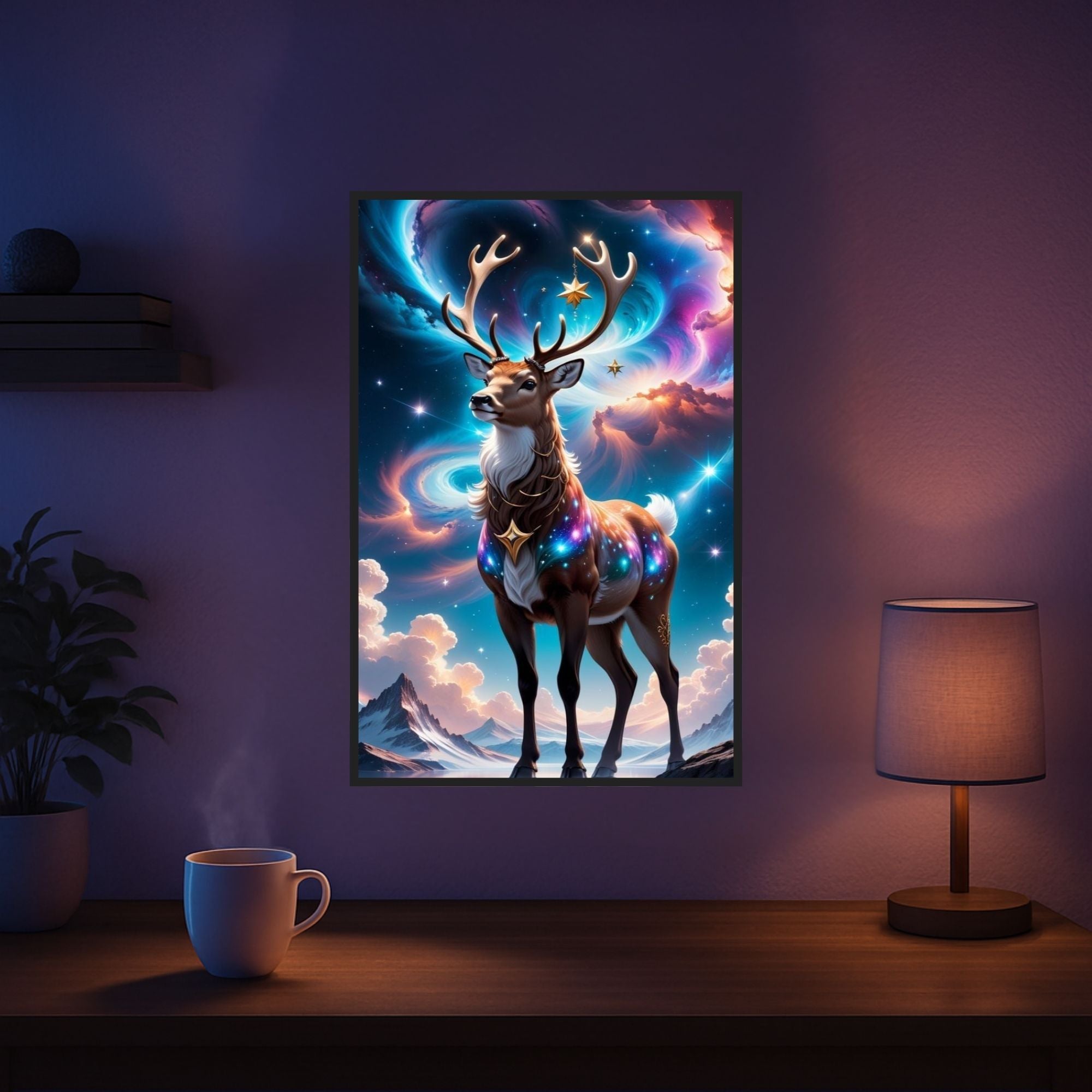 Diamond Painting - Reindeer in Evening Magic