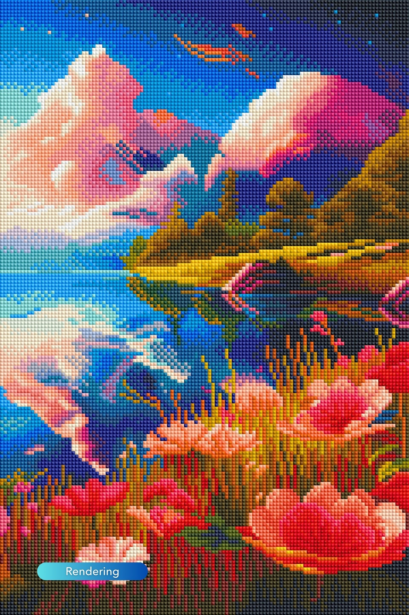 Diamond Painting - View of the Lake