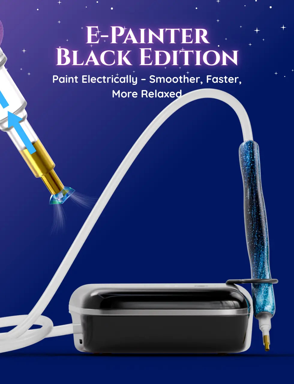 Diamond Pen | Draadloze Elektrische Vacuünpen | Paardenkop Stijl Diamond Pen | Draadloze Elektrische Vacuünpen | Paardenkop Stijl
