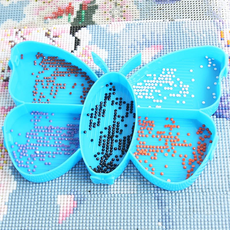Diamond Painting Butterfly Tray Set